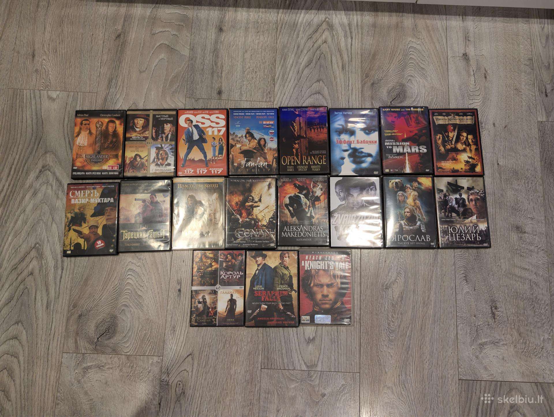 Istorinių, fantasy ir nuotykių filmų Dvd