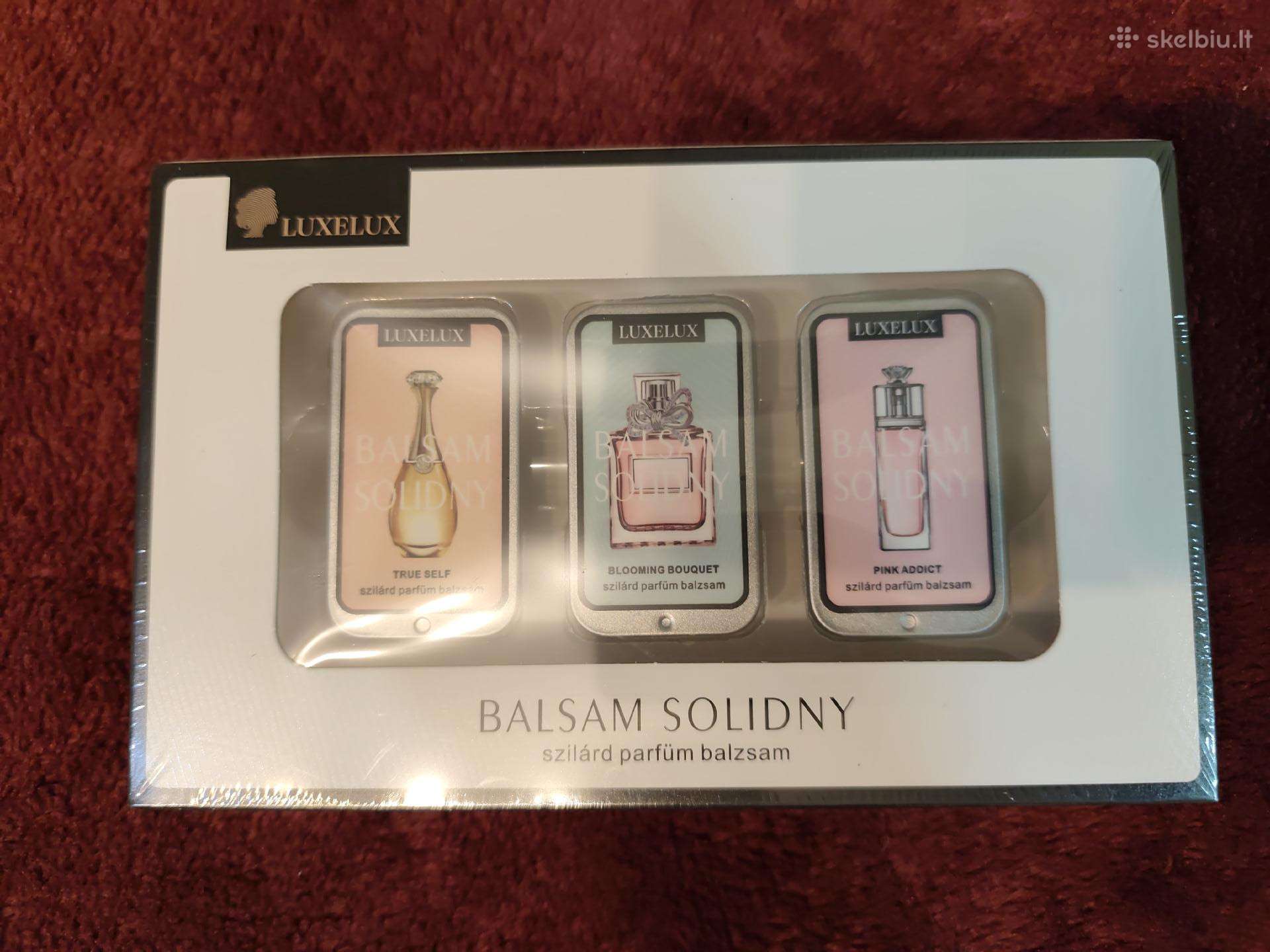 Naujas Luxelux kietųjų kvepalų (balzamų)rinkinys