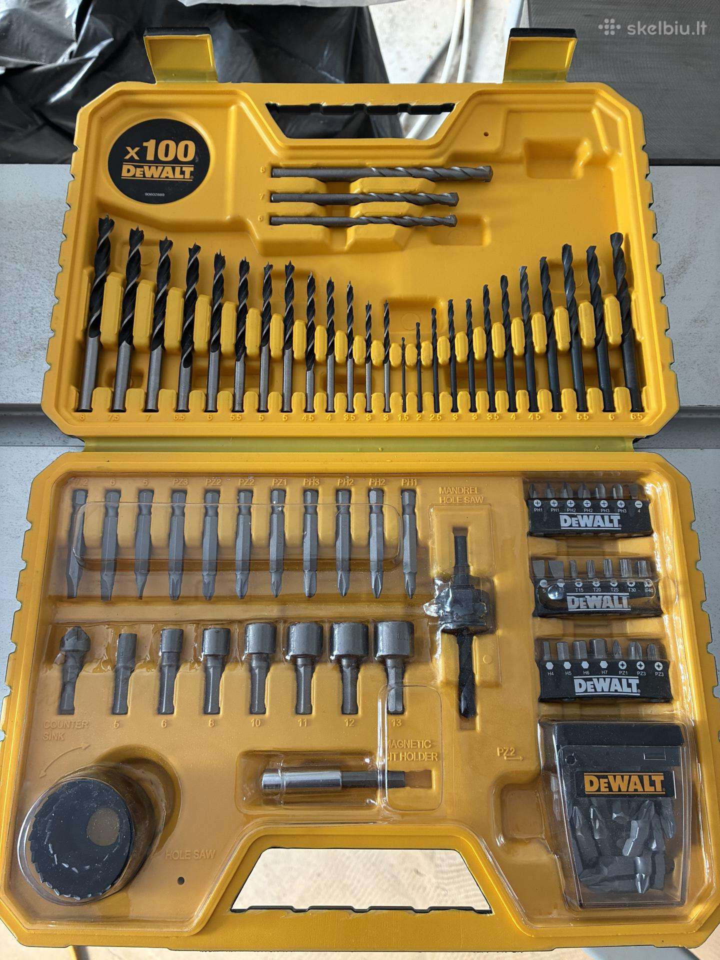 Dewalt Dt71563-qz grąžtų rinkinys 100vnt