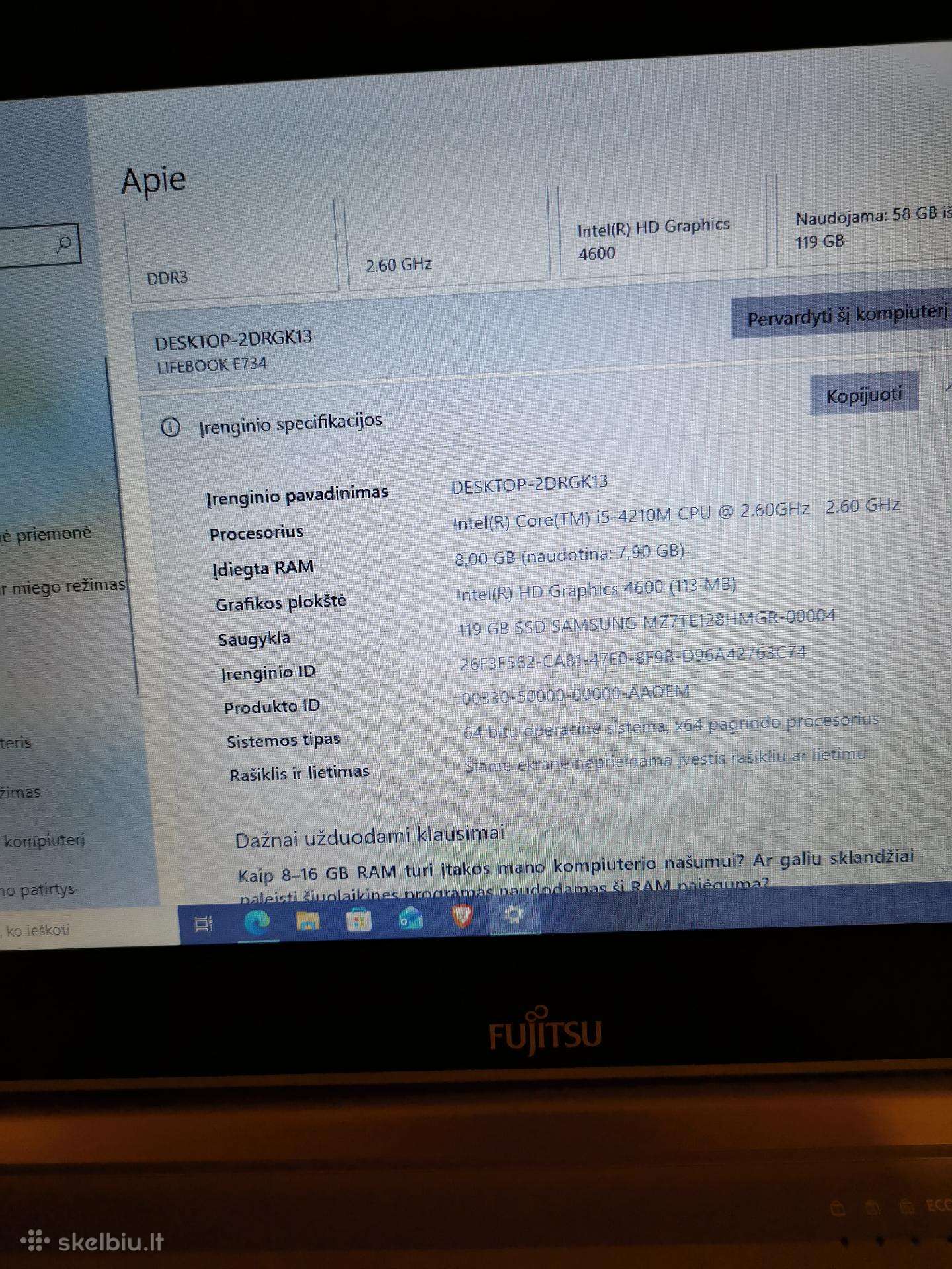 Parduodu nešiojamą kompiuterį 20euru