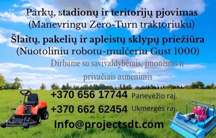 Šakų smulkintuvo nuoma, apleistų sklypų tvarkymas.