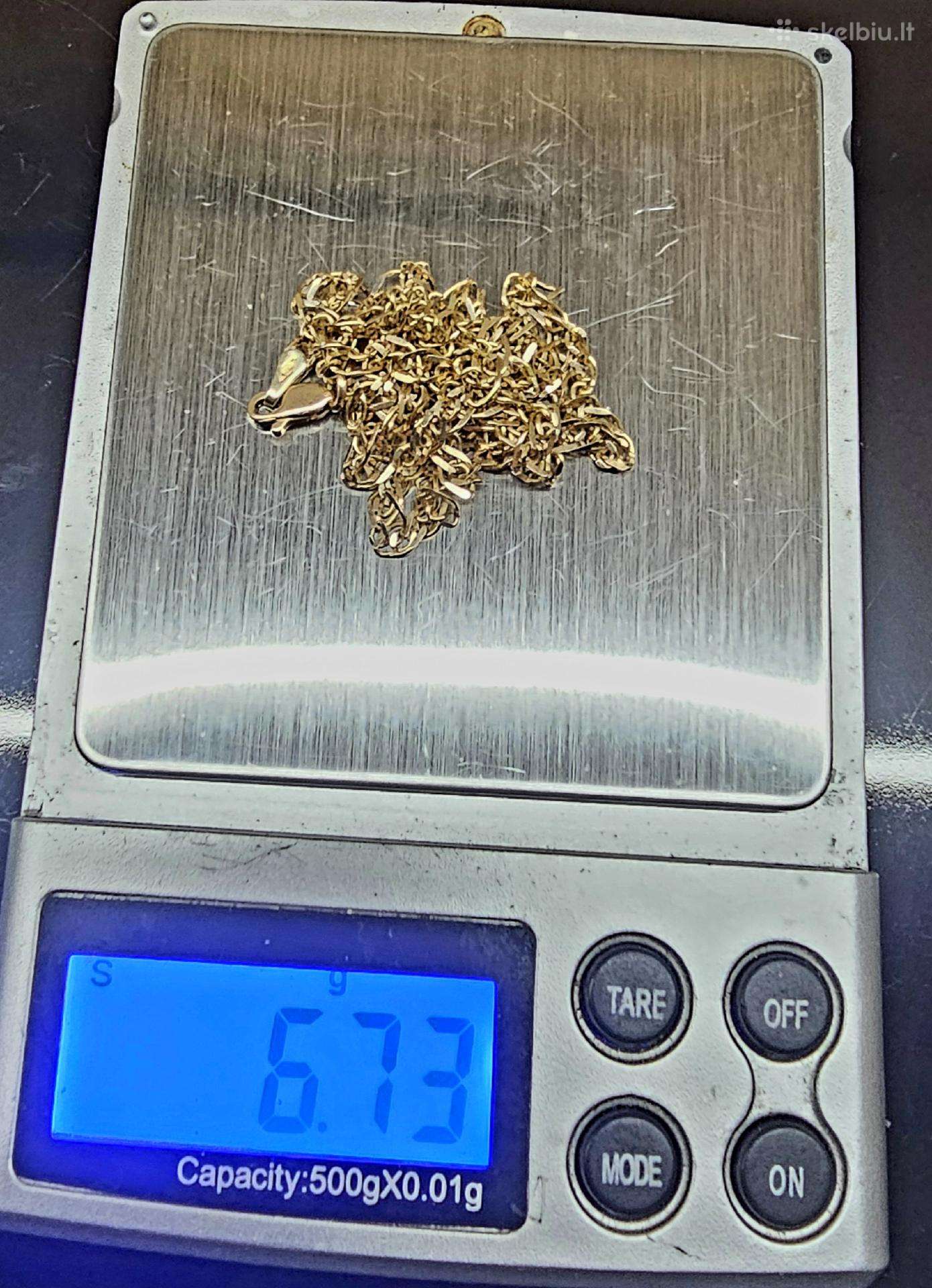 Pilnavidurė auksinė grandinėlė 585 6,73 g