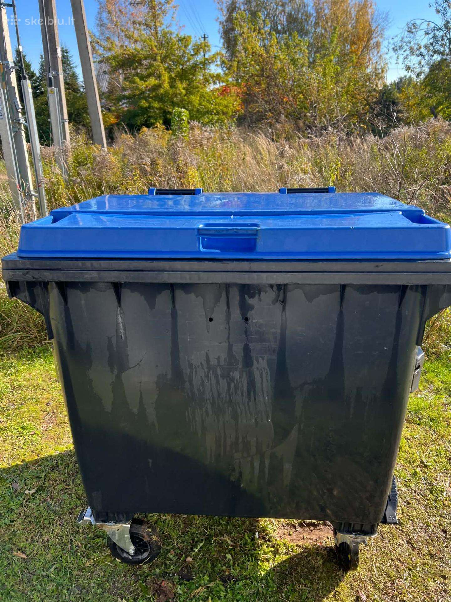 Buitinių atliekų konteineris, 1100l, naudotas