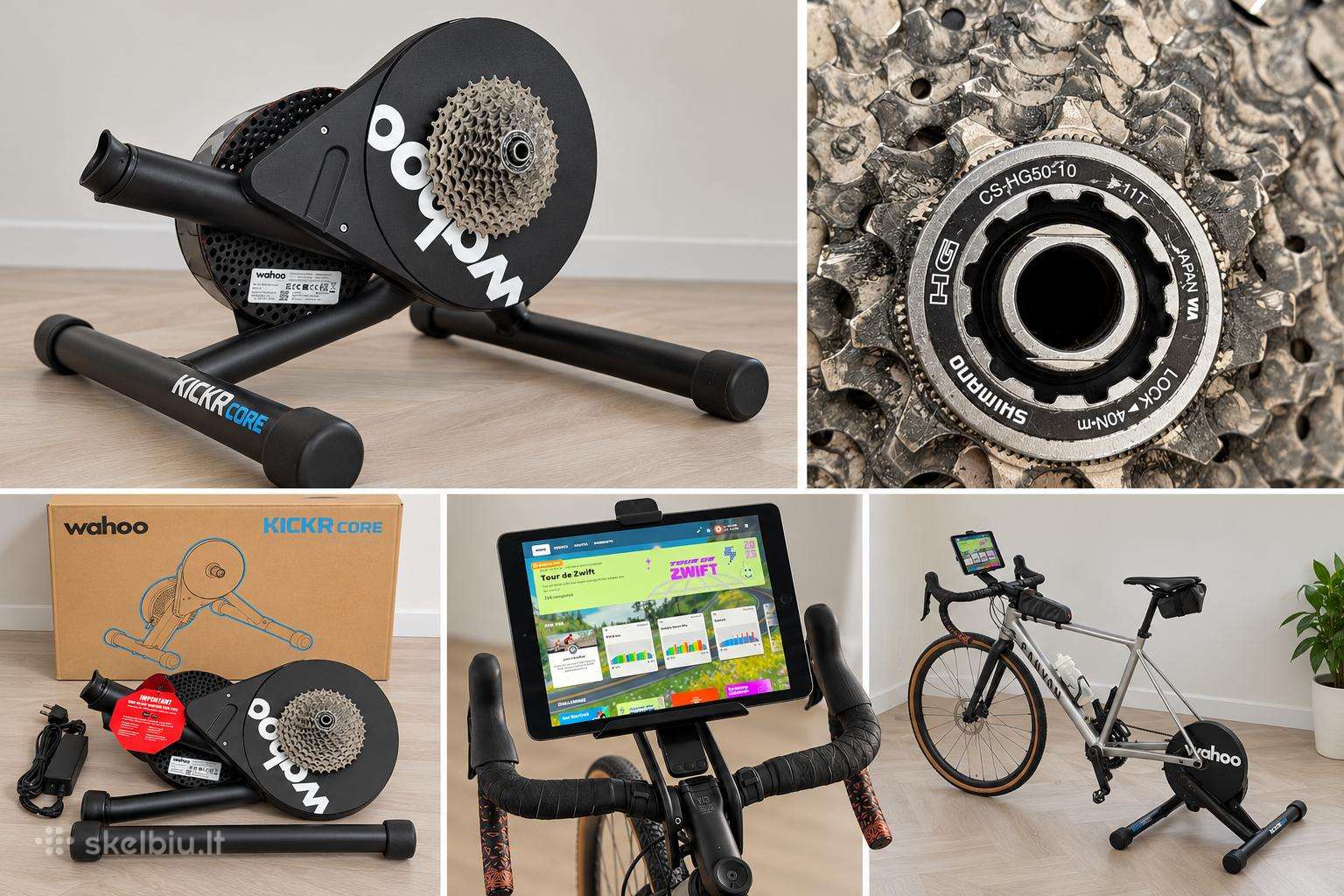 Wahoo Kickr Core su garantija ir priedais