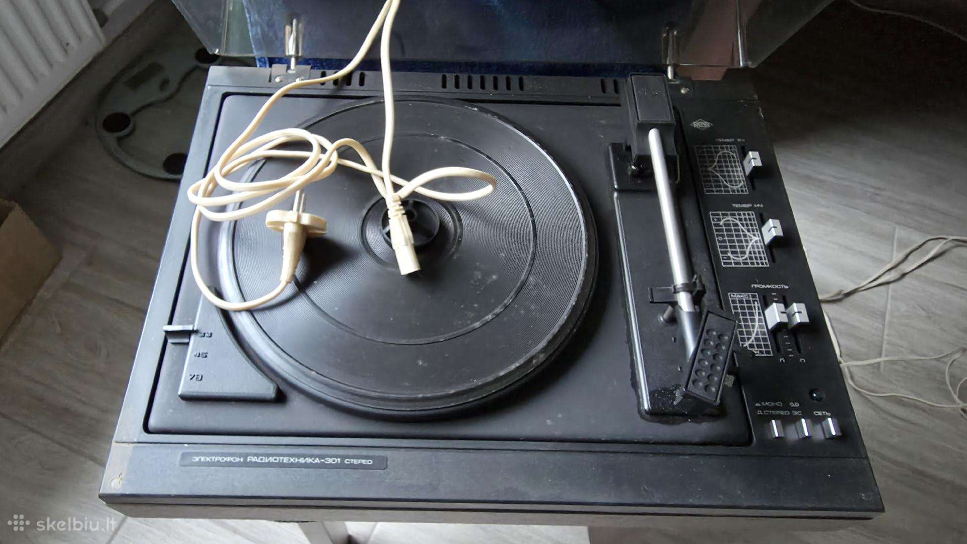 Ploksteliu grotuvas radiotechnika 301stereo