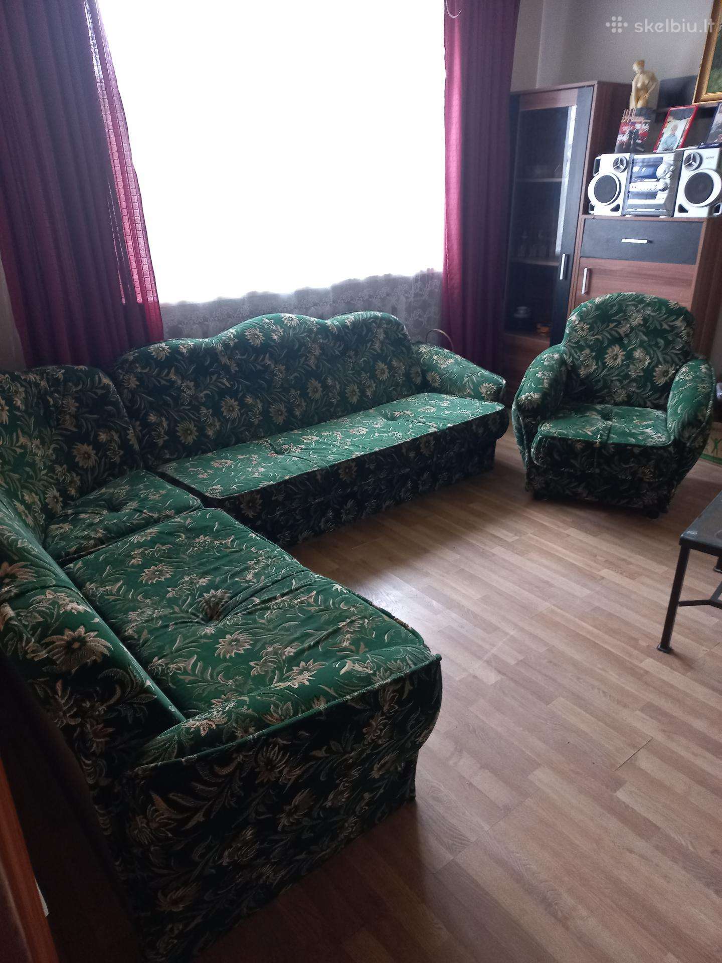 Parduodu minkšta kampa ir du fotelius. Biržai