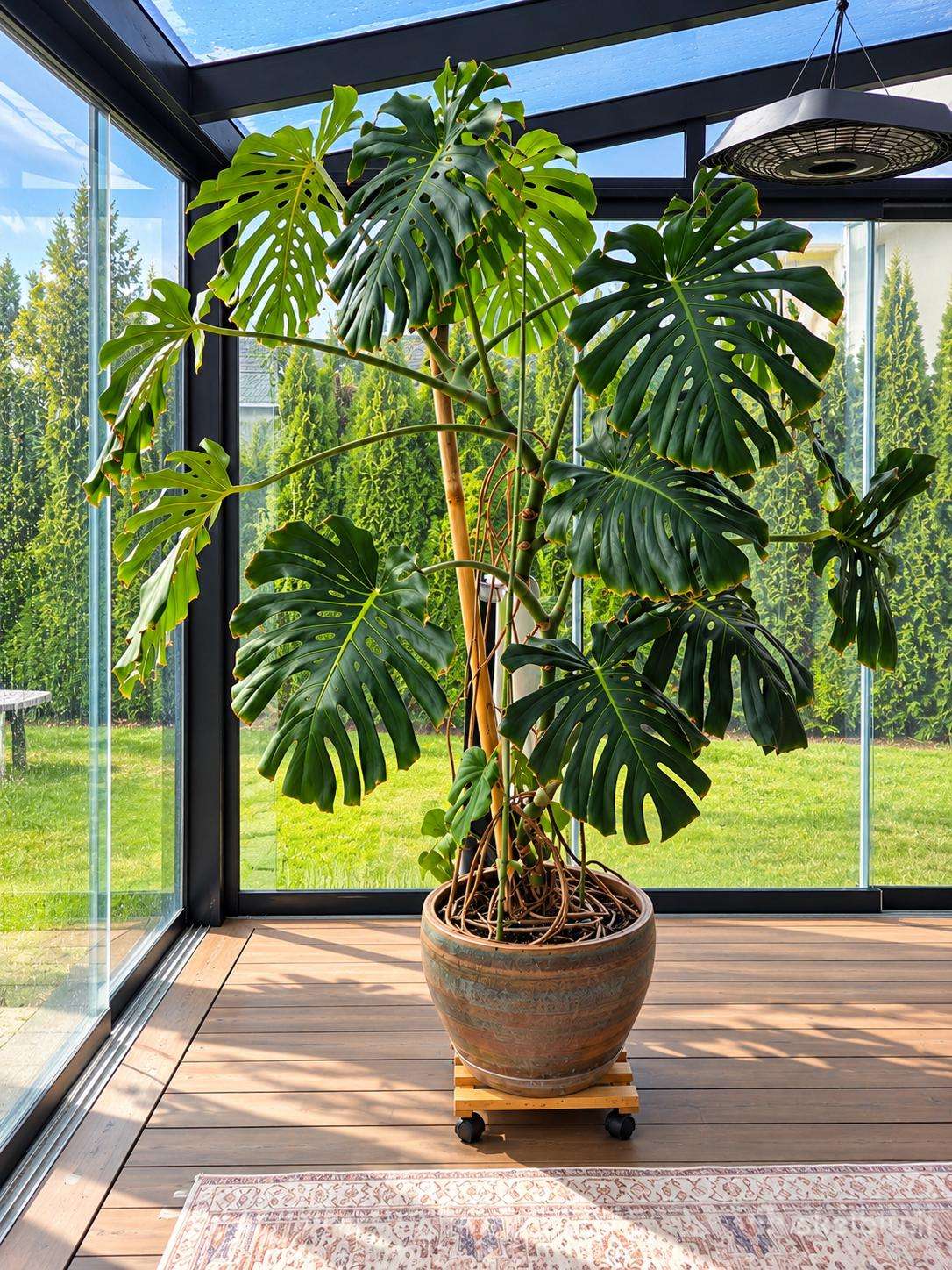 Parduodama didelė, brandi monstera – daugiau nei 2