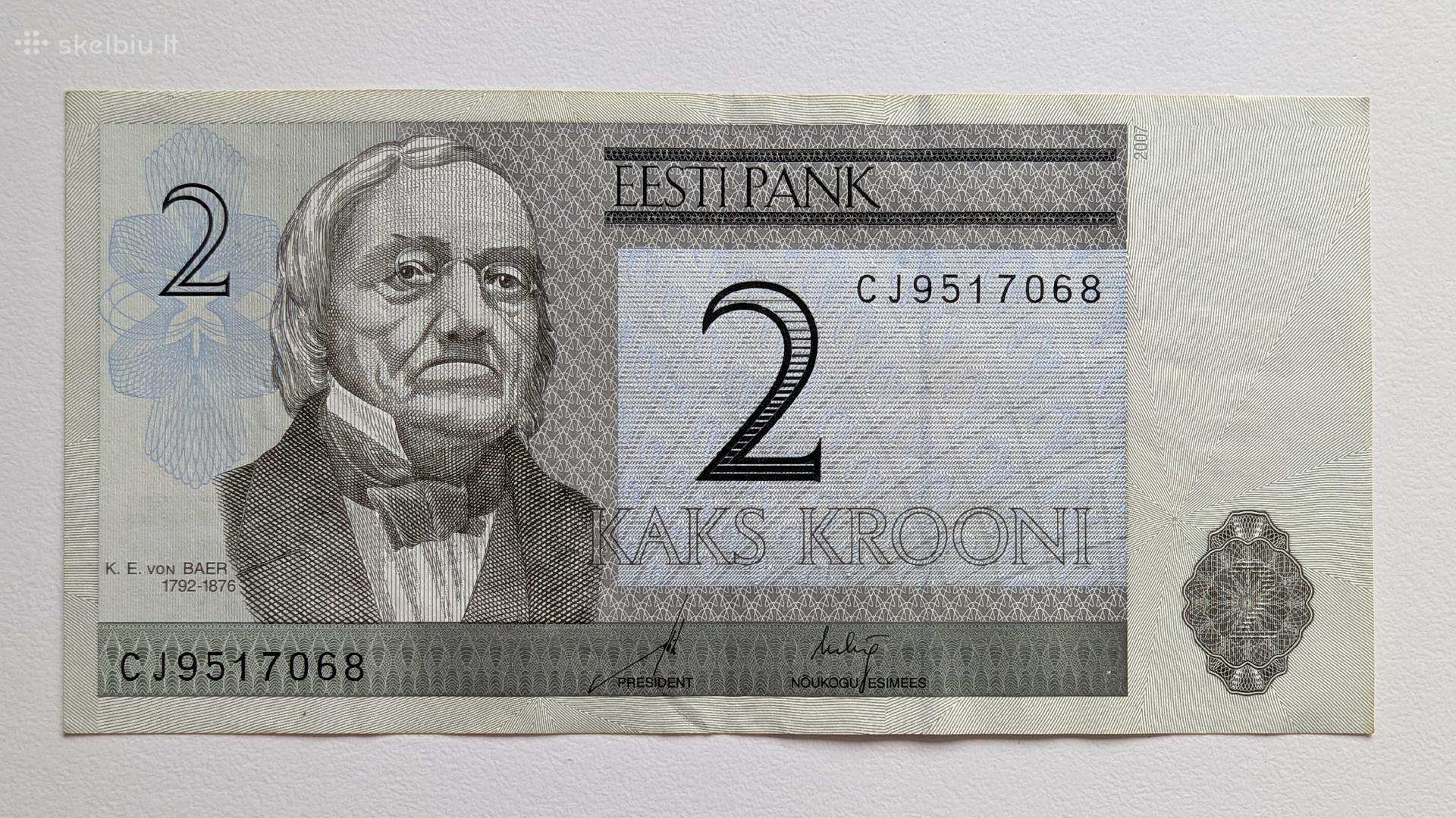 Estijos kronos – 2 Kronos (2 Kaks Krooni)