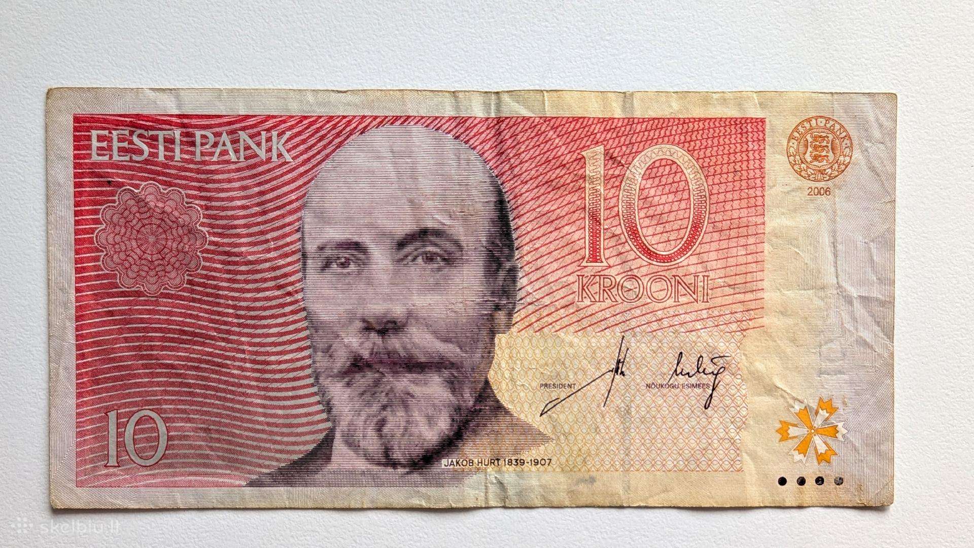 Estijos kronos – 10 Kronų (10 Kümme Krooni)