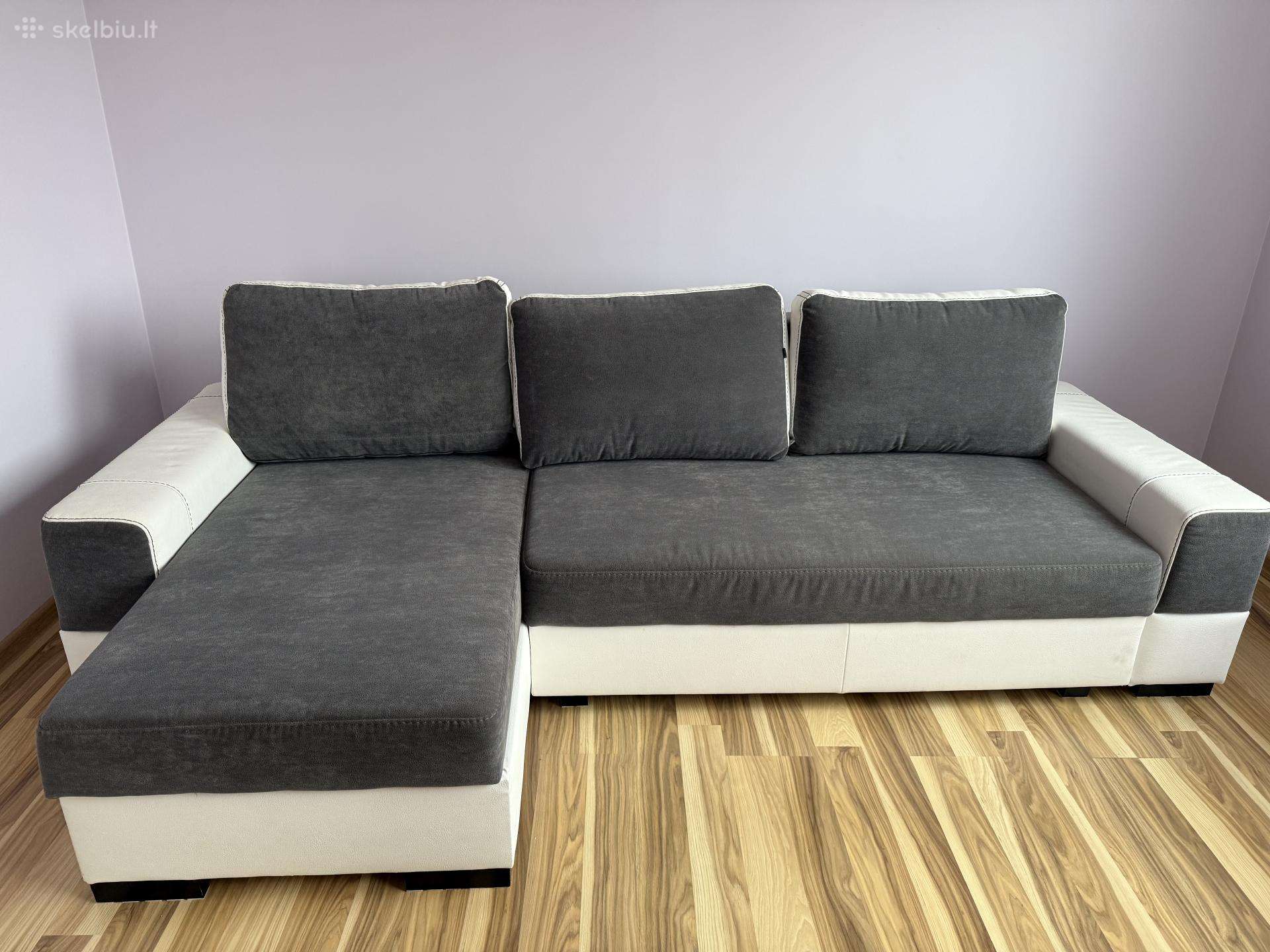 Miegamoji sofa su 2 patalynės dėžėmis