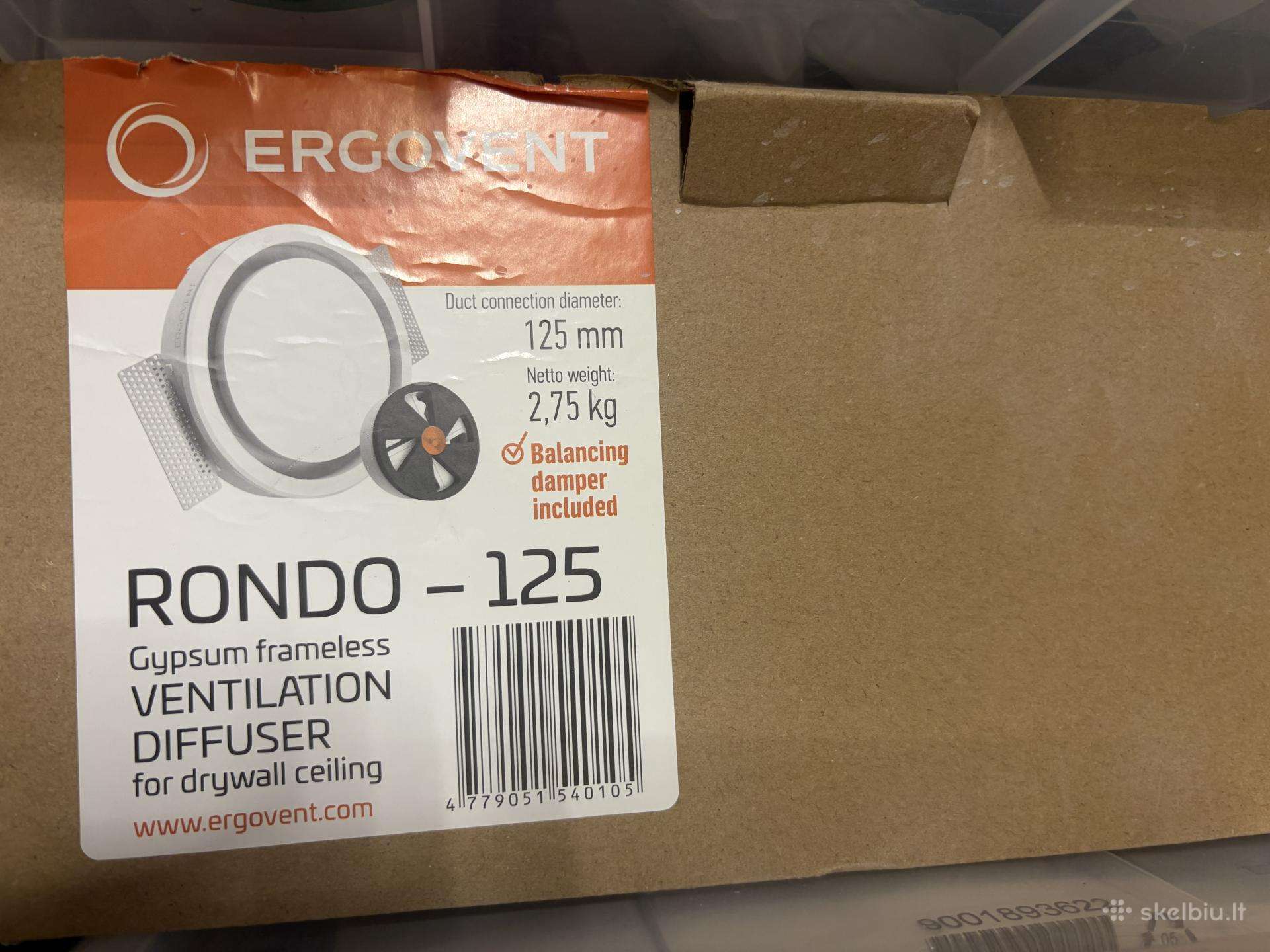 Priglaistomas difuzorius Ergovent Rondo