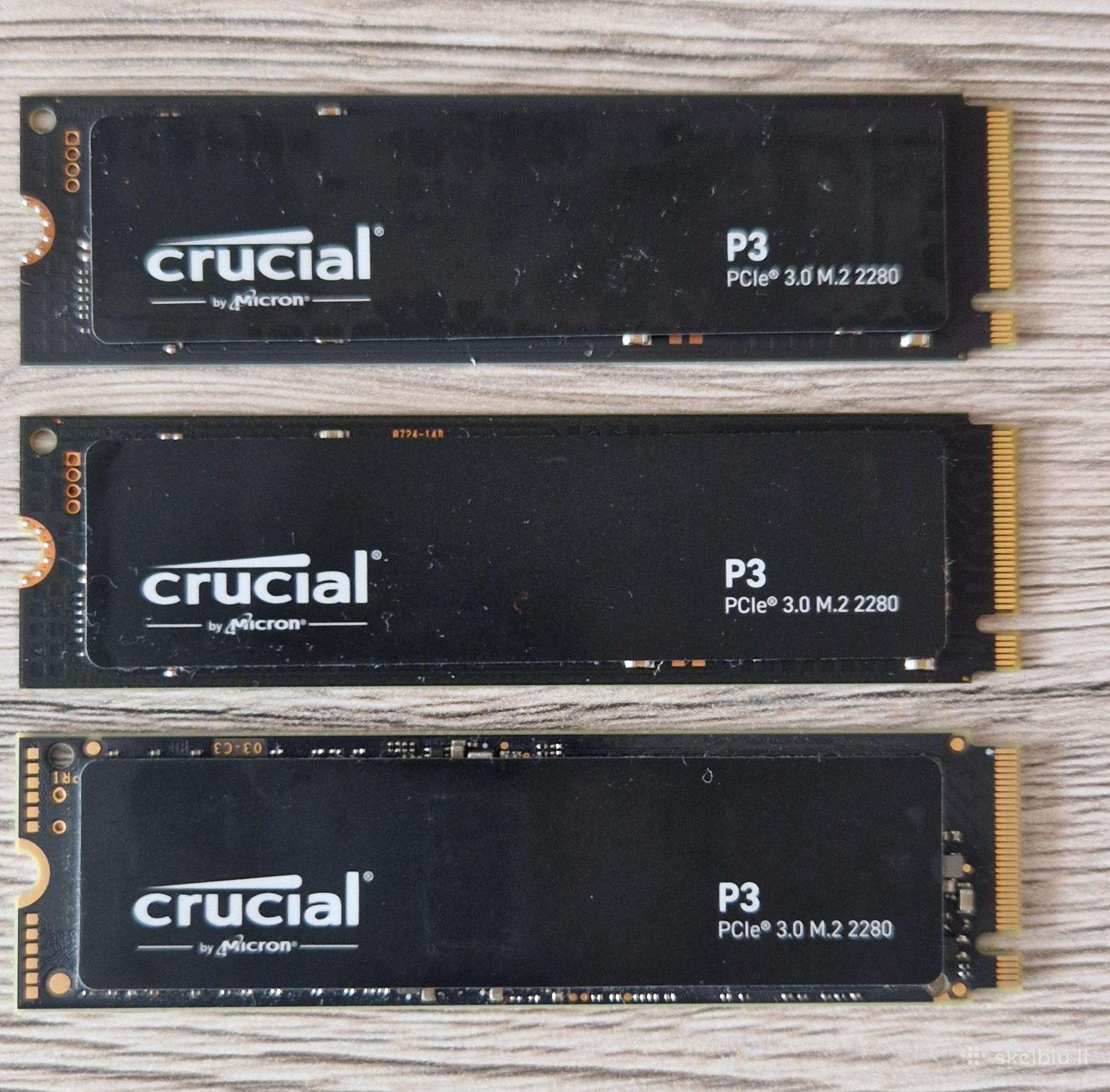 Crucial P3 1tb M2 Nvme SSD diskai