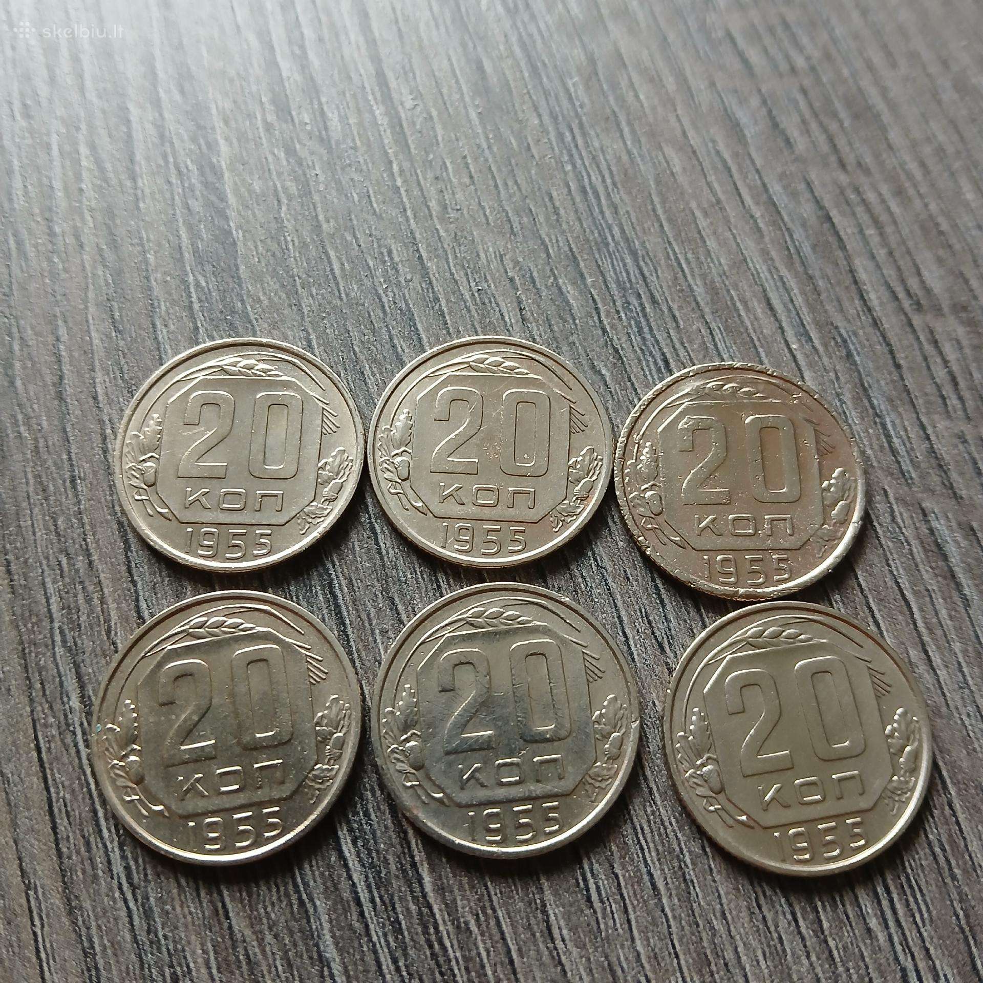 Rsrs 20 kapeikų 1955m