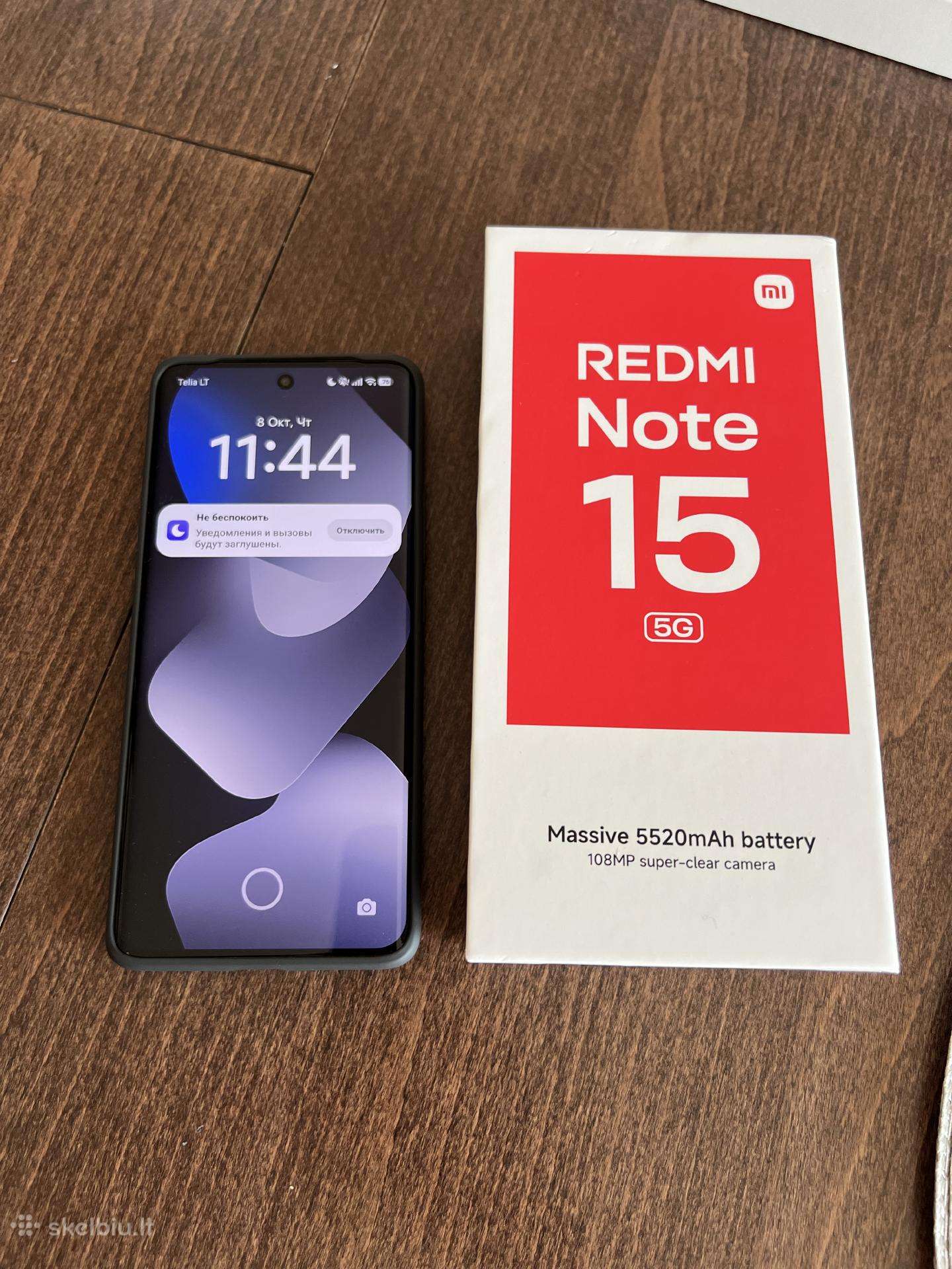 Xiaomi Redmi Note 15 5G, 8gb RAM, 256gb