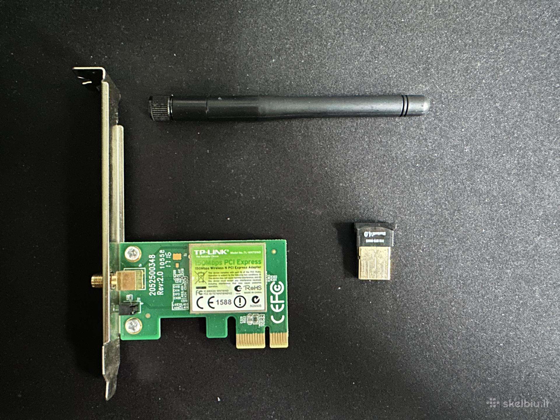 WiFi ir bluetooth adapteriai
