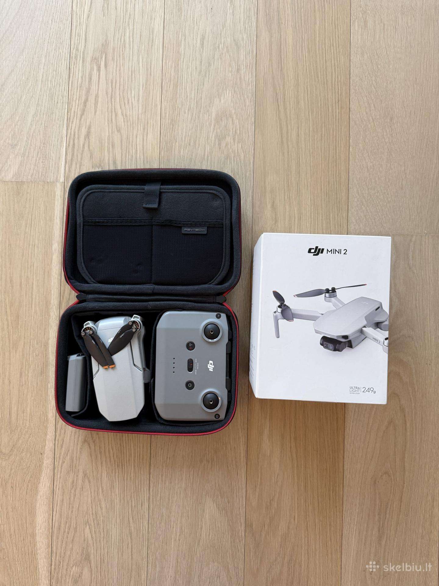 Dji Mini 2 + Pgytech premium dėklas + 128gb kort.