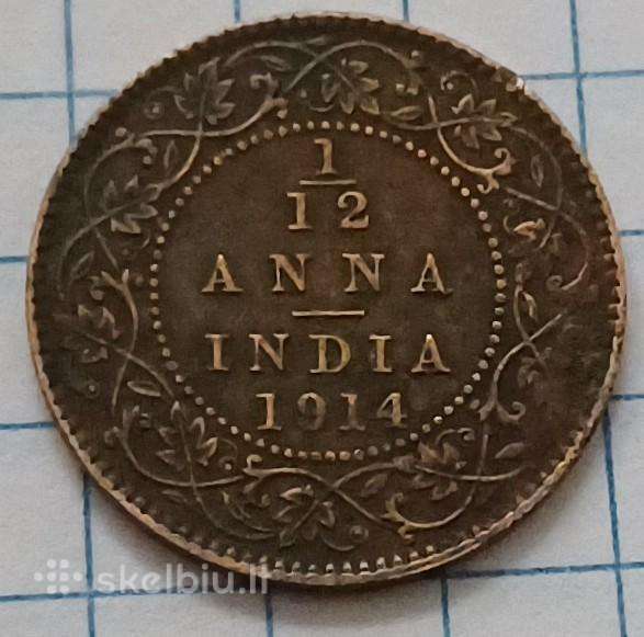 Indija 1/12 anos 1914