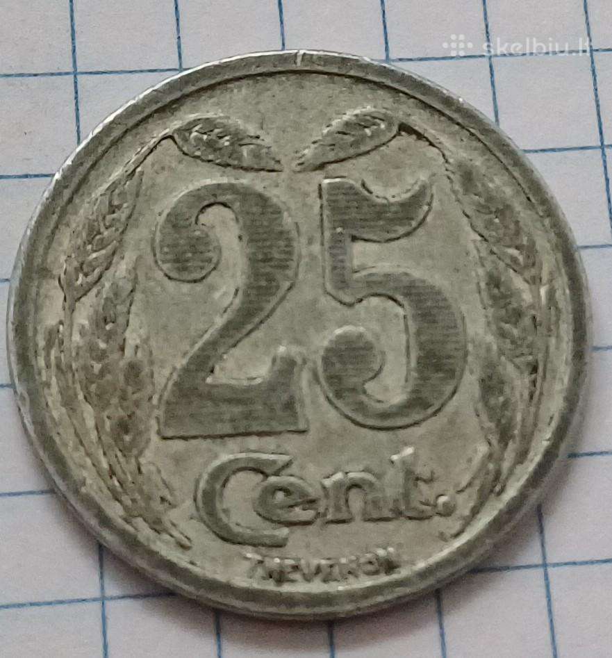 Prancuzija 25 cent. 1921 Evro komuna notgeldas