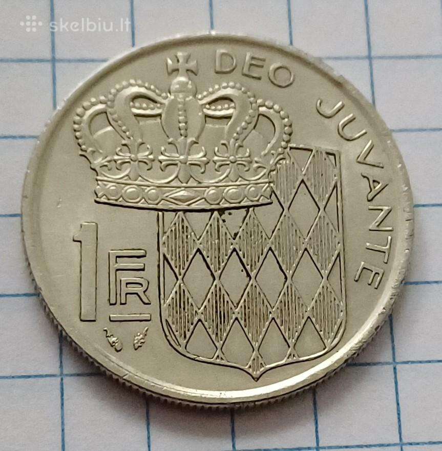 Monakas 1 frankas 1975