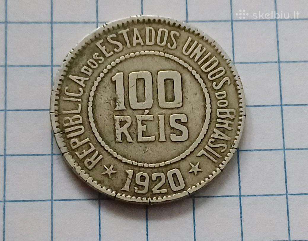 Brazilija 100 reis 1920