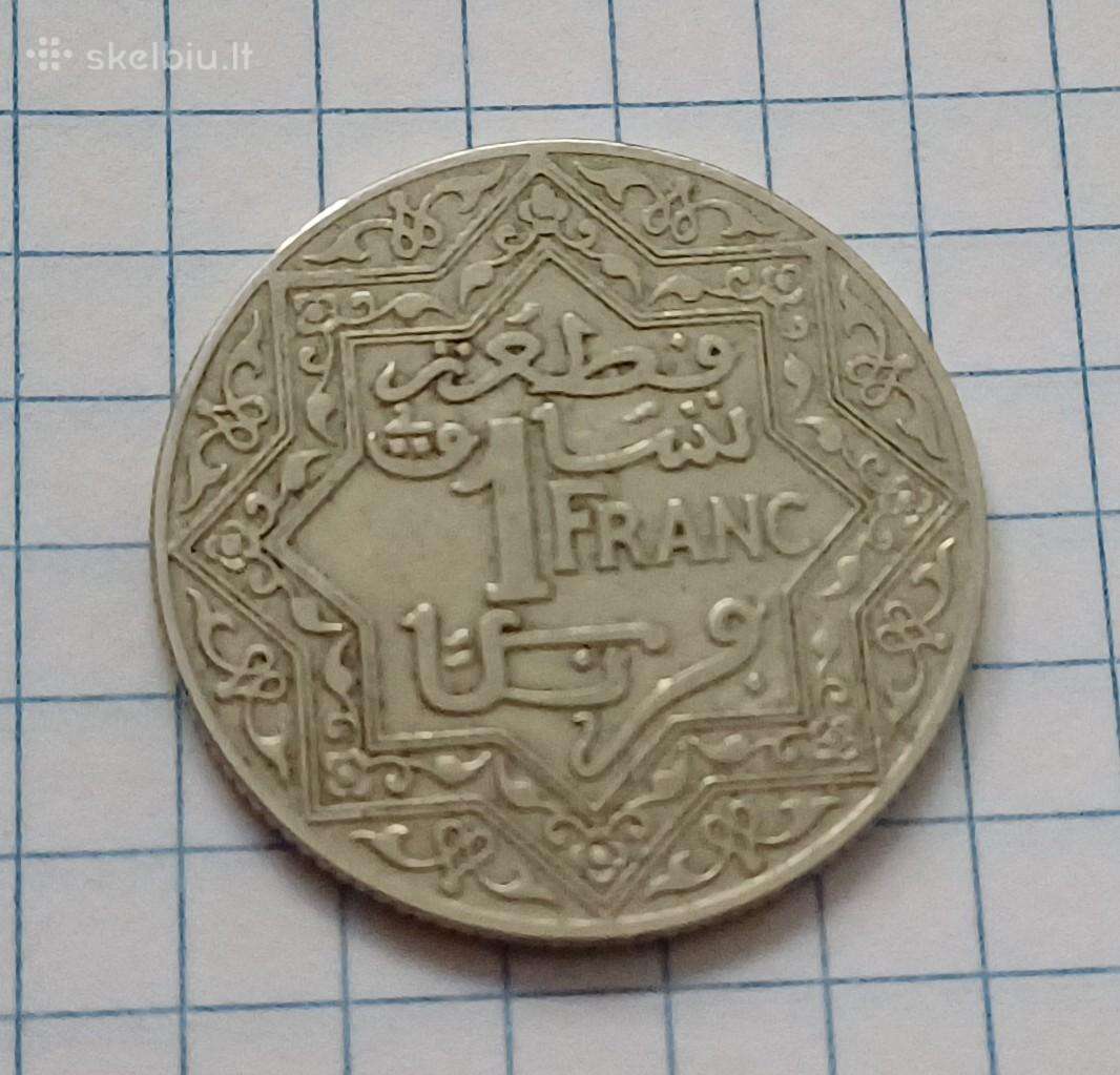 Marokas 1 frankas 1921
