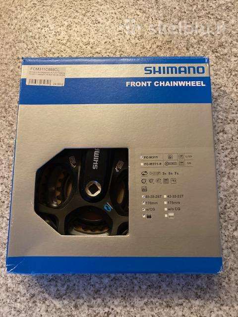 Naujas dviracio zvaizdziu blokas Shimano Fc-m311