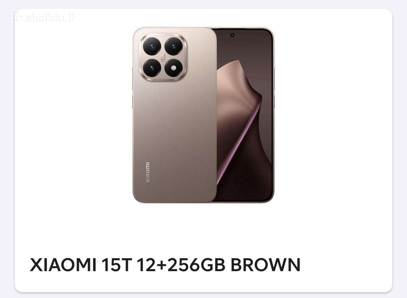 Nenaudotas xiaomi 15t 12+ 256gb rudas