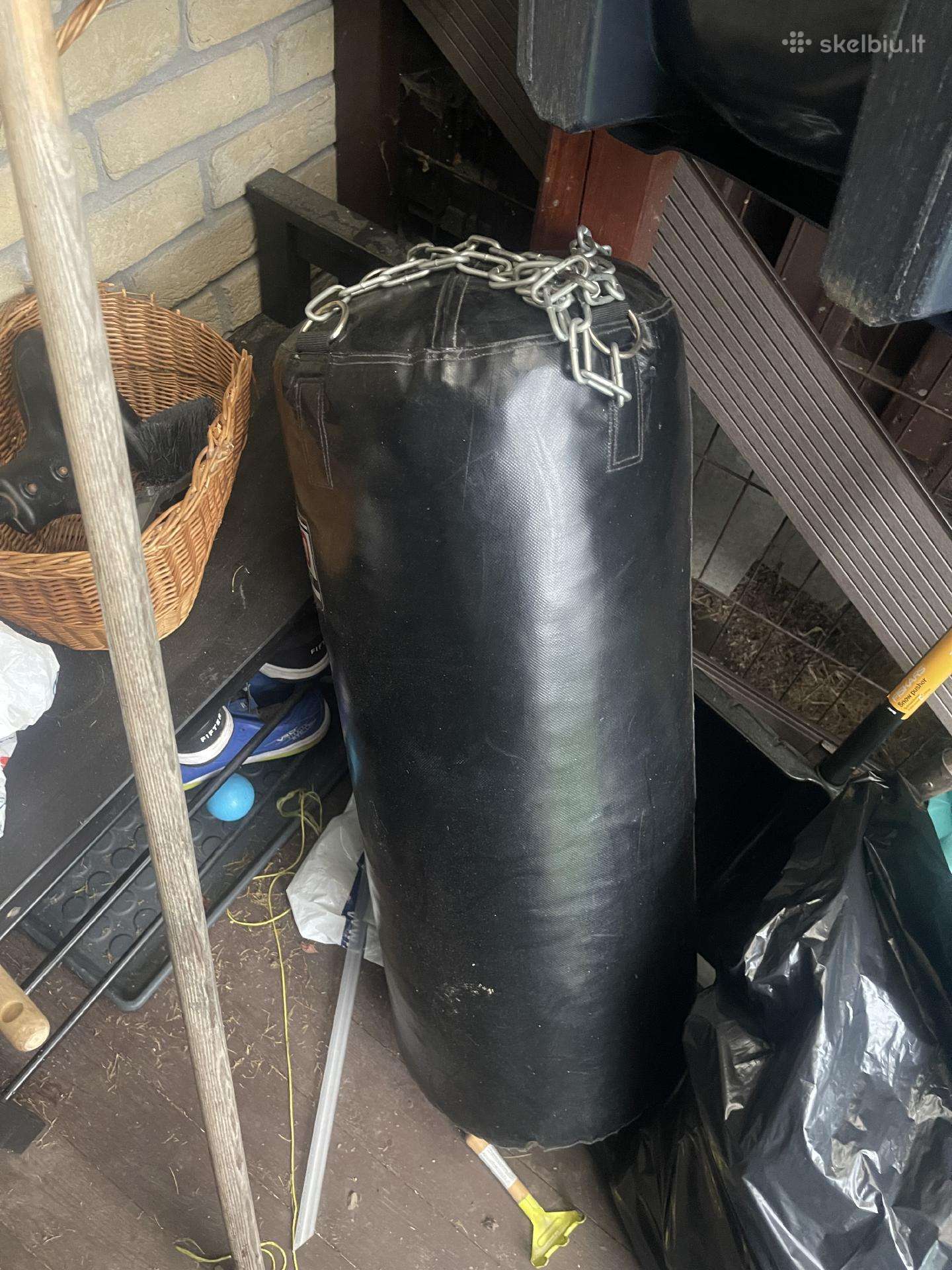 Bokso maišas ilgis 85 plotis 30 svoris apie 20 kg