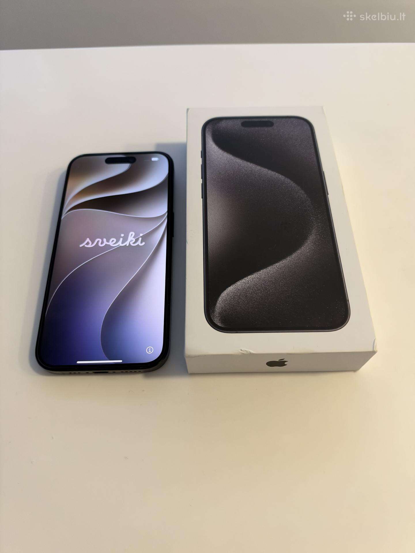 iPhone 15 Pro, Black Titanium, 256gb
