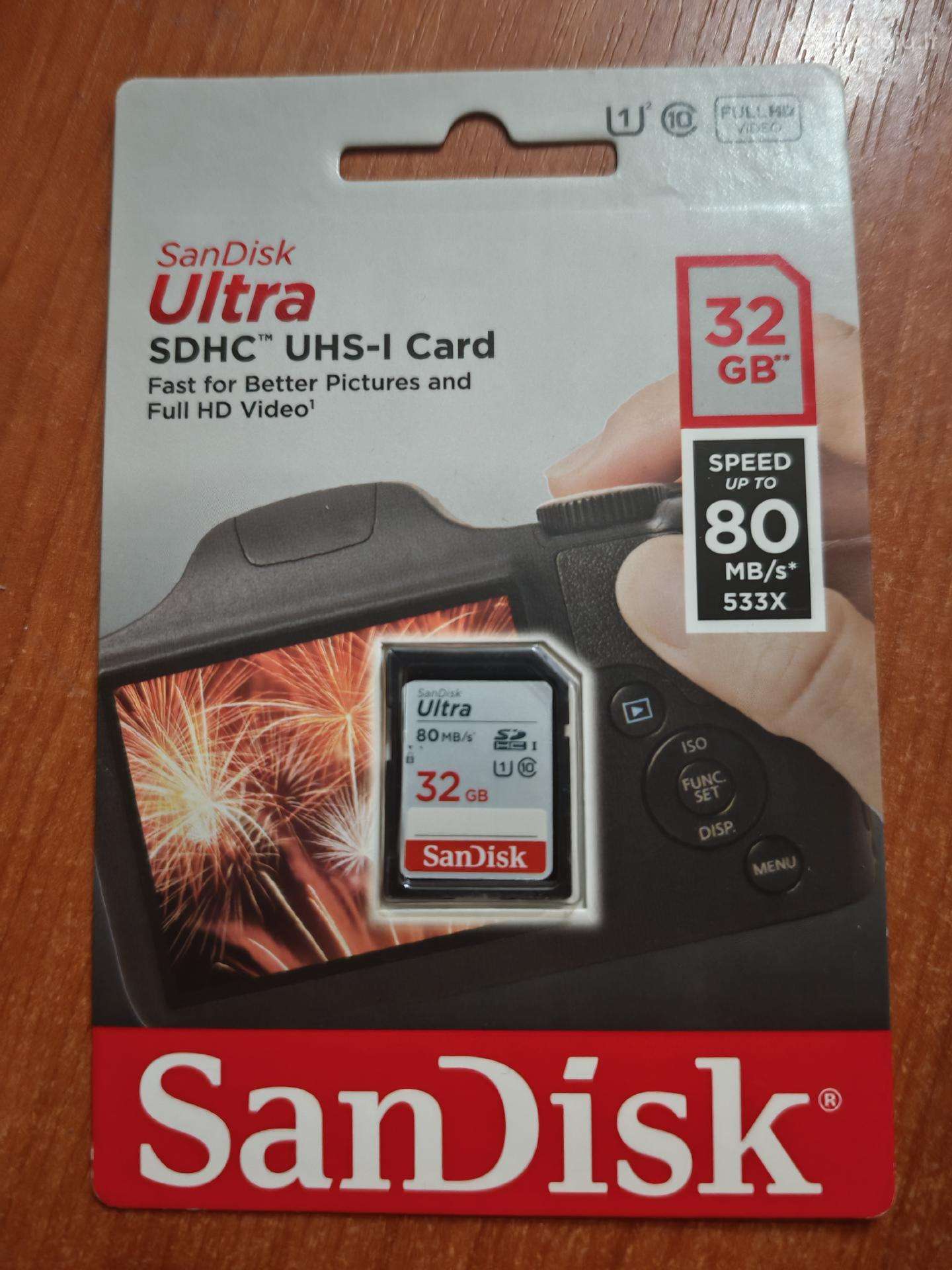Nauja 32gb Sandisk Ultra Sdhc kortelė Card
