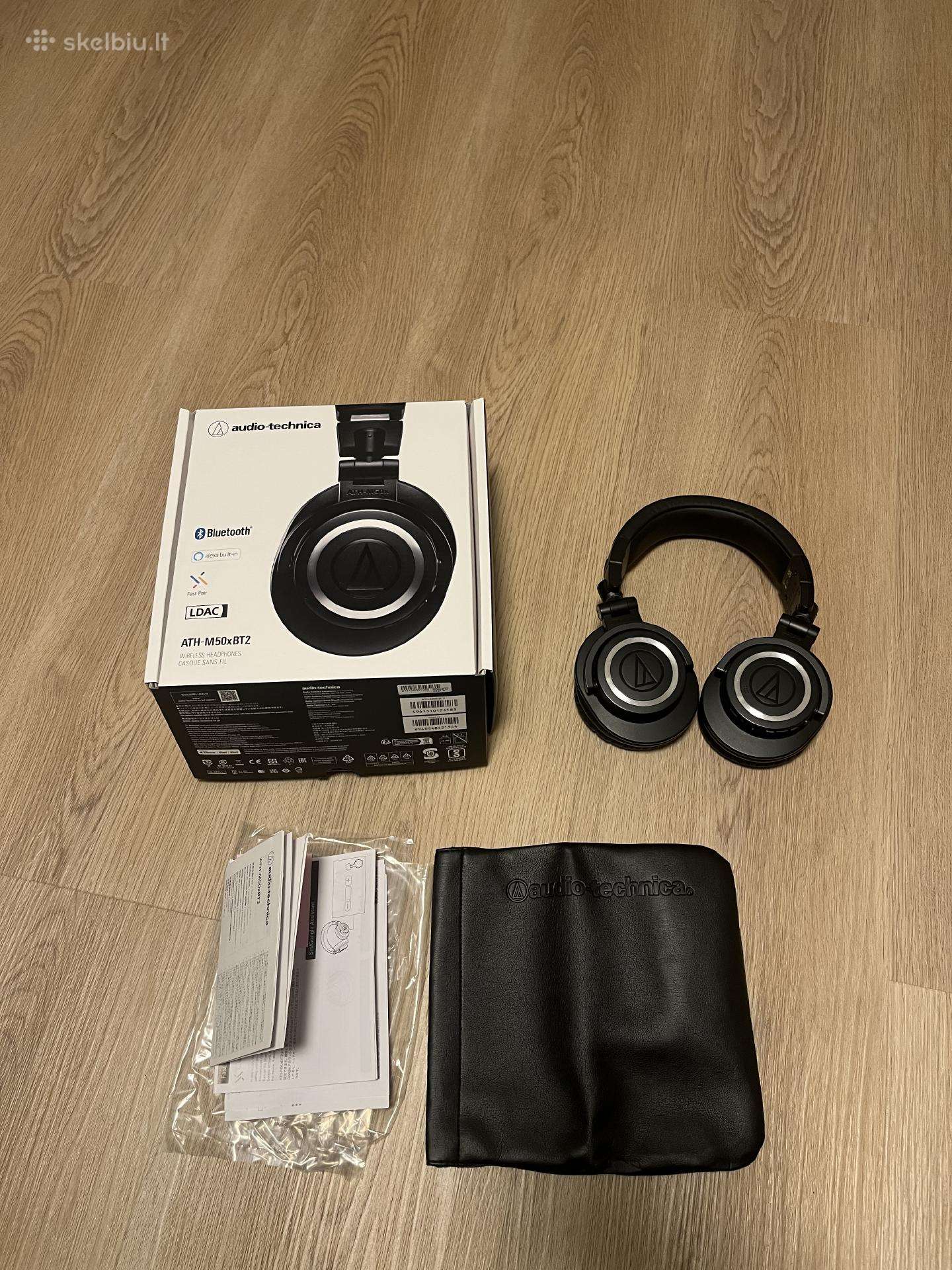 Mažai naudotos Audio-technica Ath-m50xbt2 ausinės