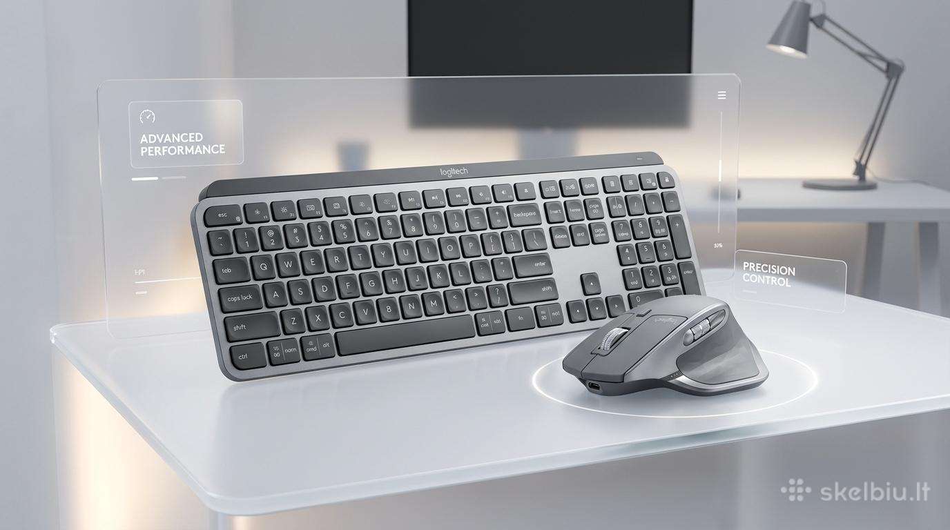 Mx Keys S + Mx Master 4 Pelė ir klaviatūra