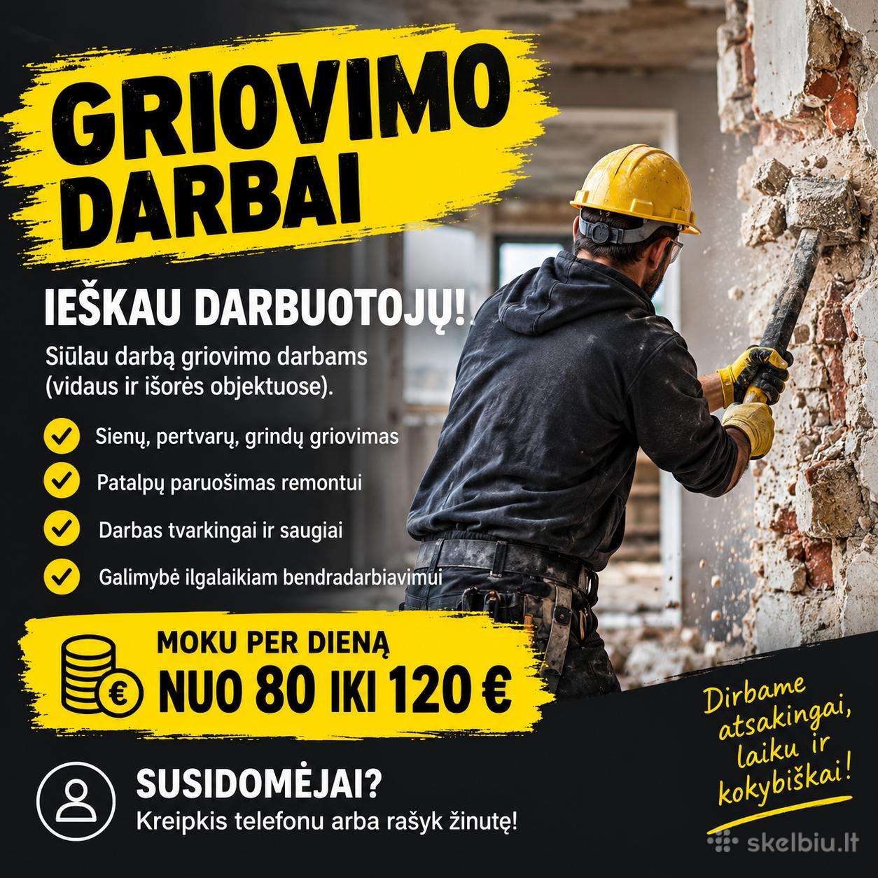 Griovimo darbai