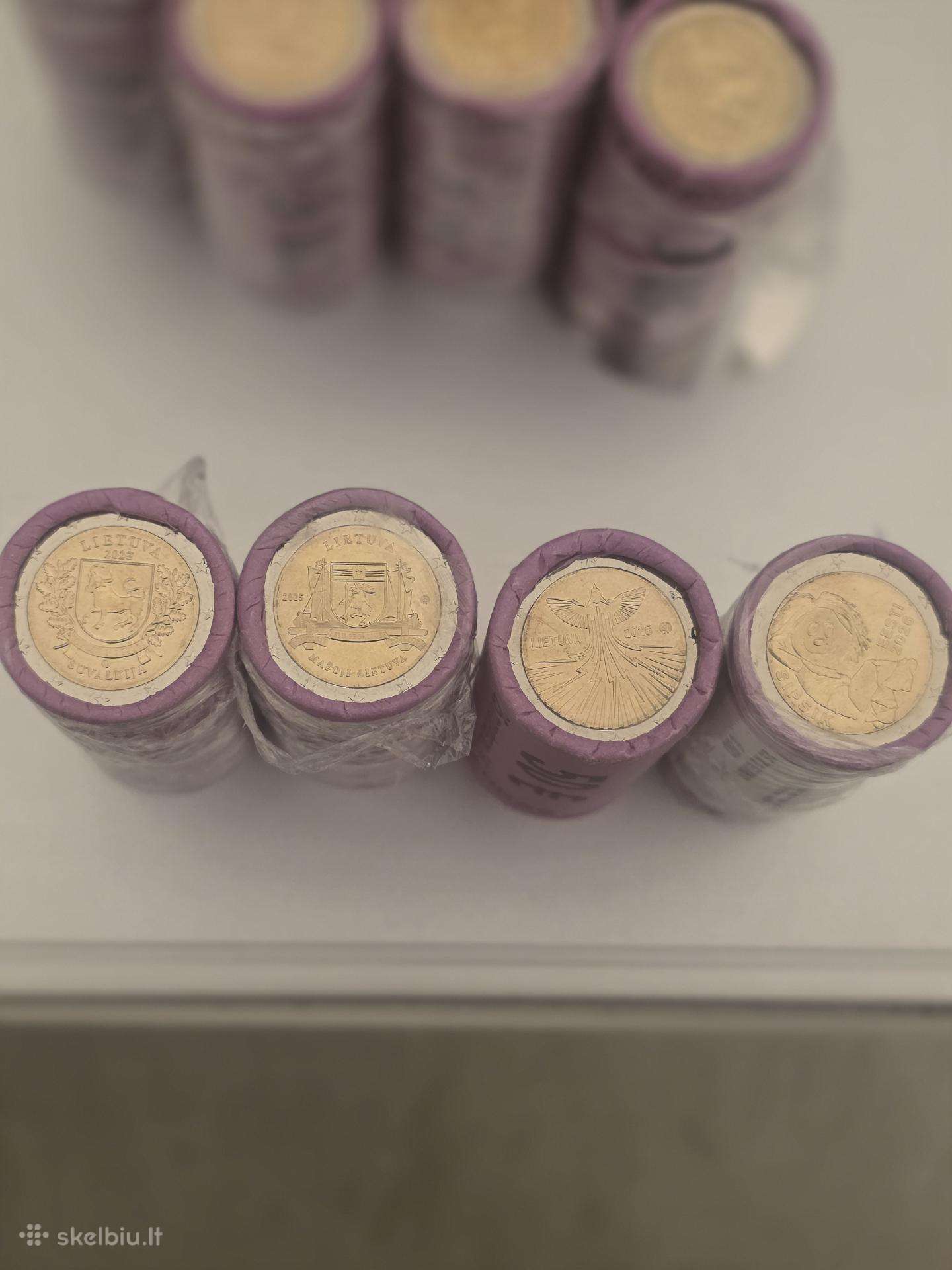 Bankiniai 2 € ritinėliai