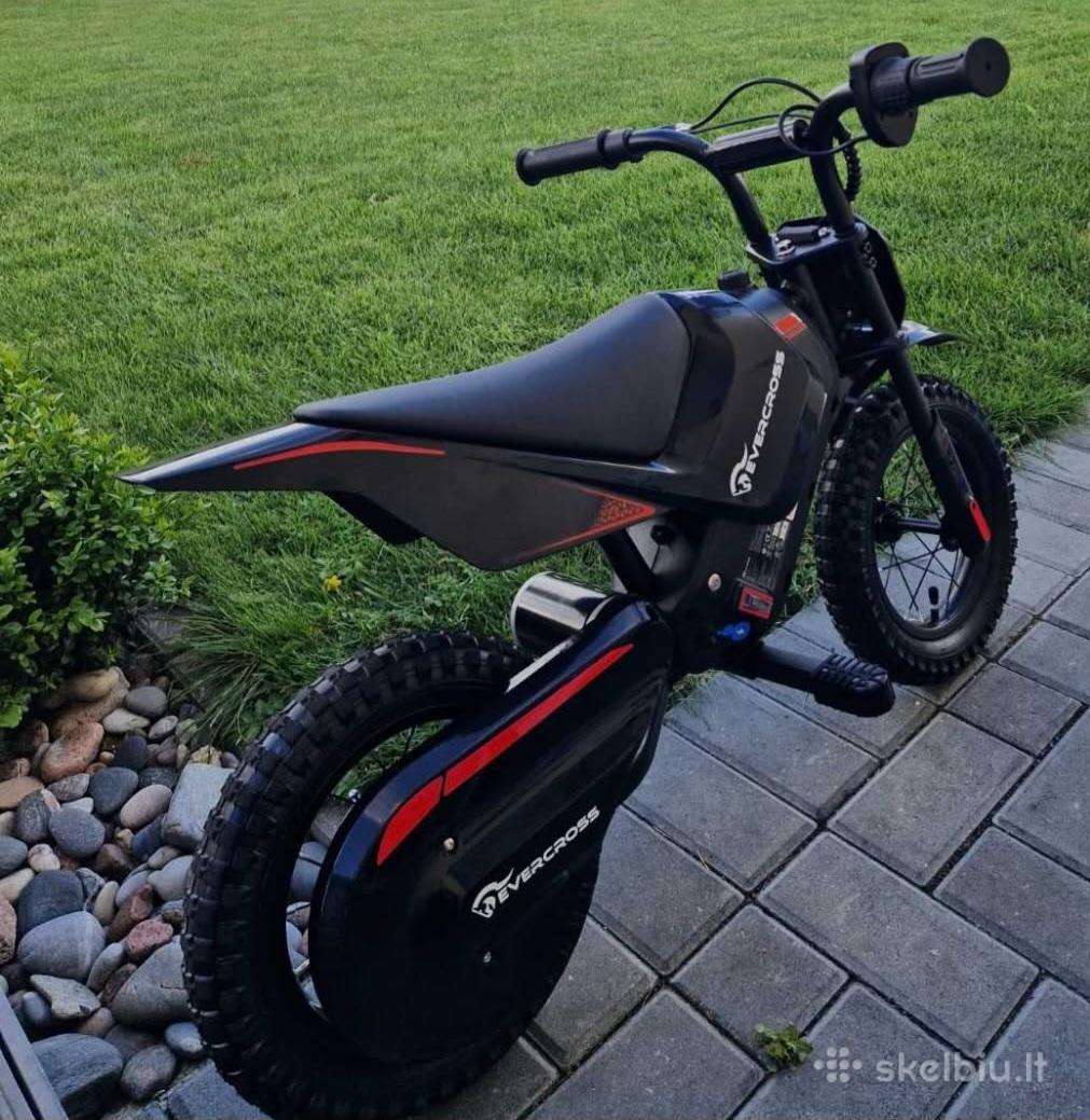 Naujas vaikiškas elektrinis motociklas
