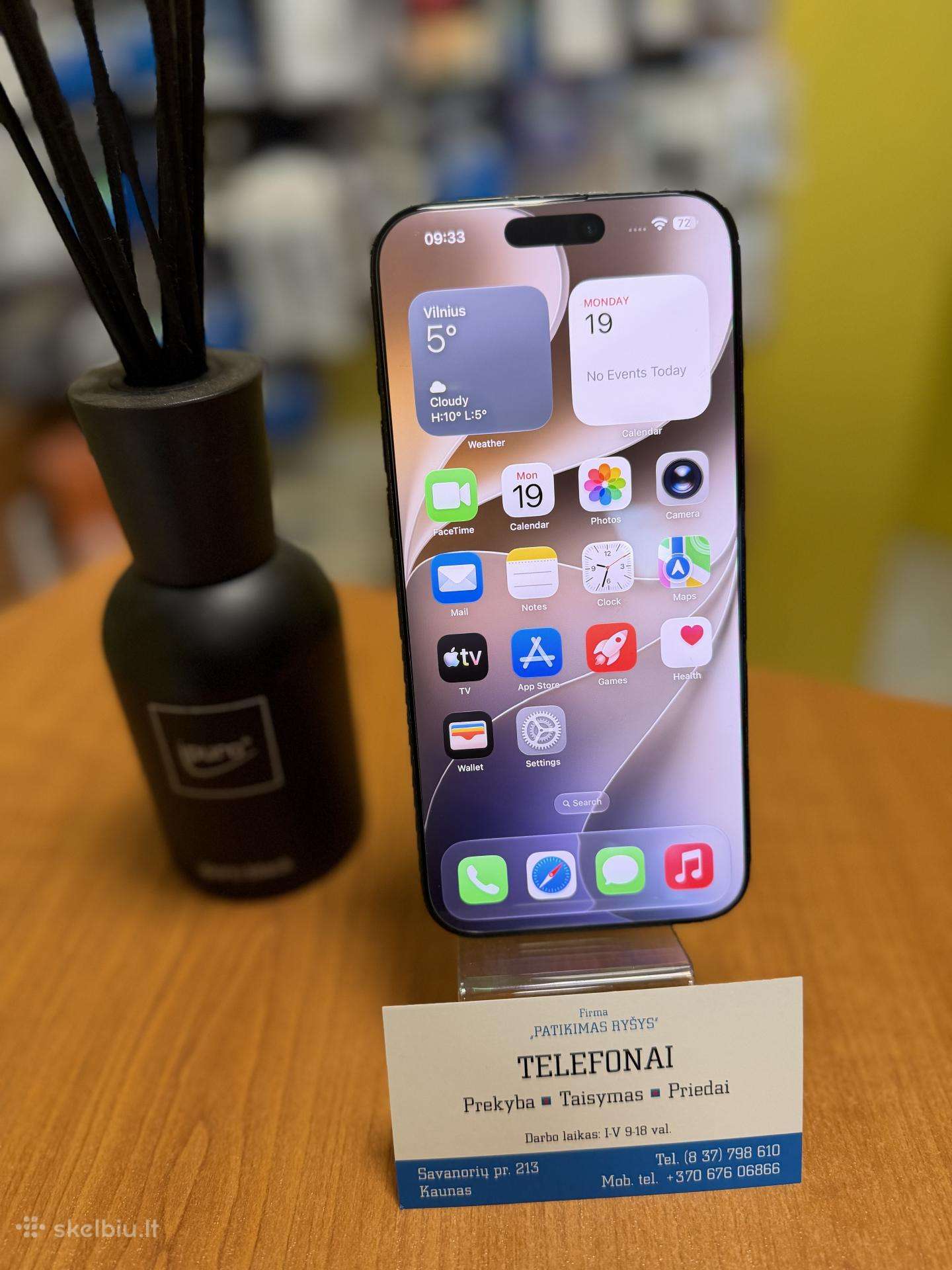 iPhone 16promax 256gb Black Su Garantija