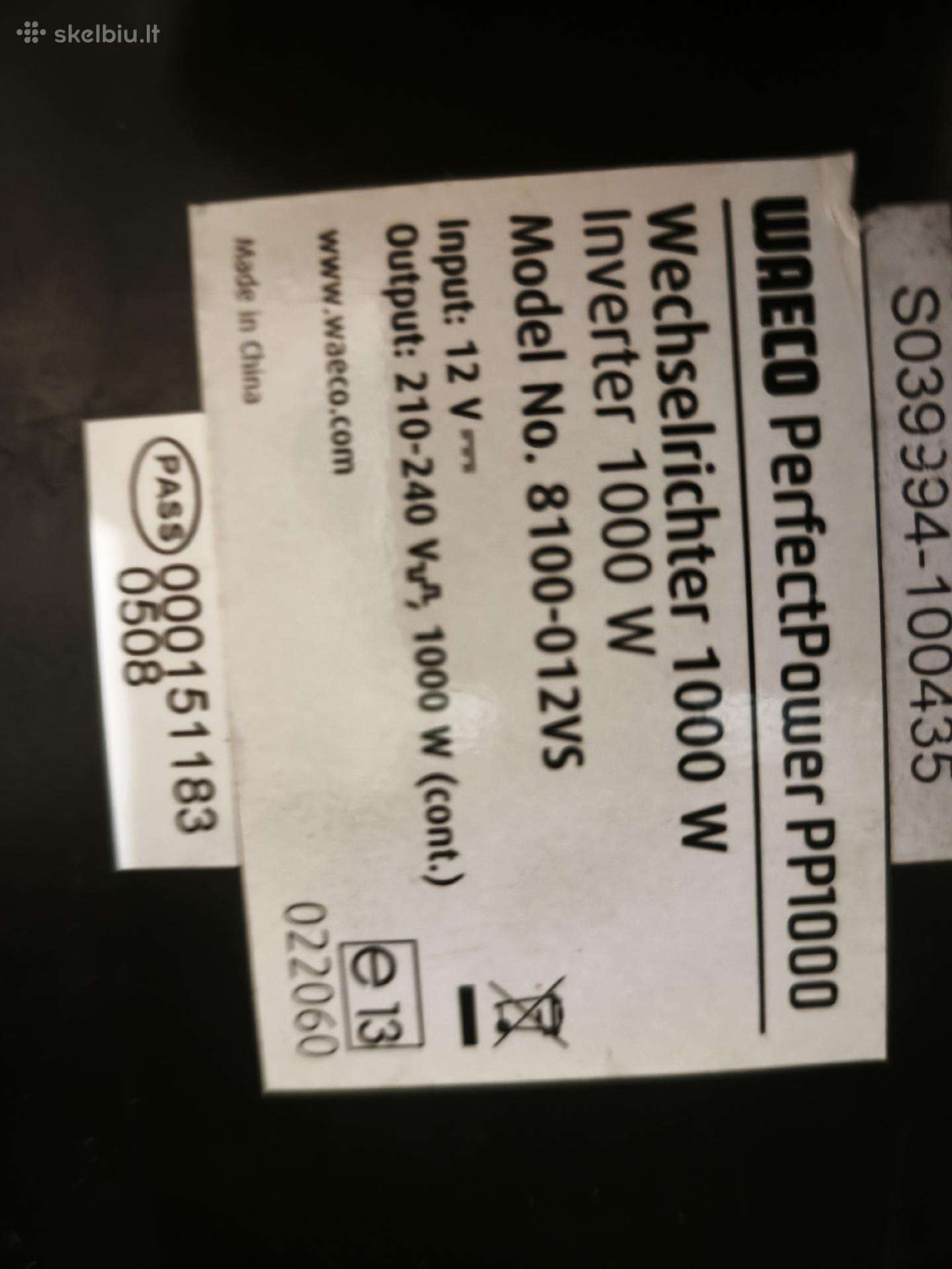 Stiprintuvas waeco 1000w