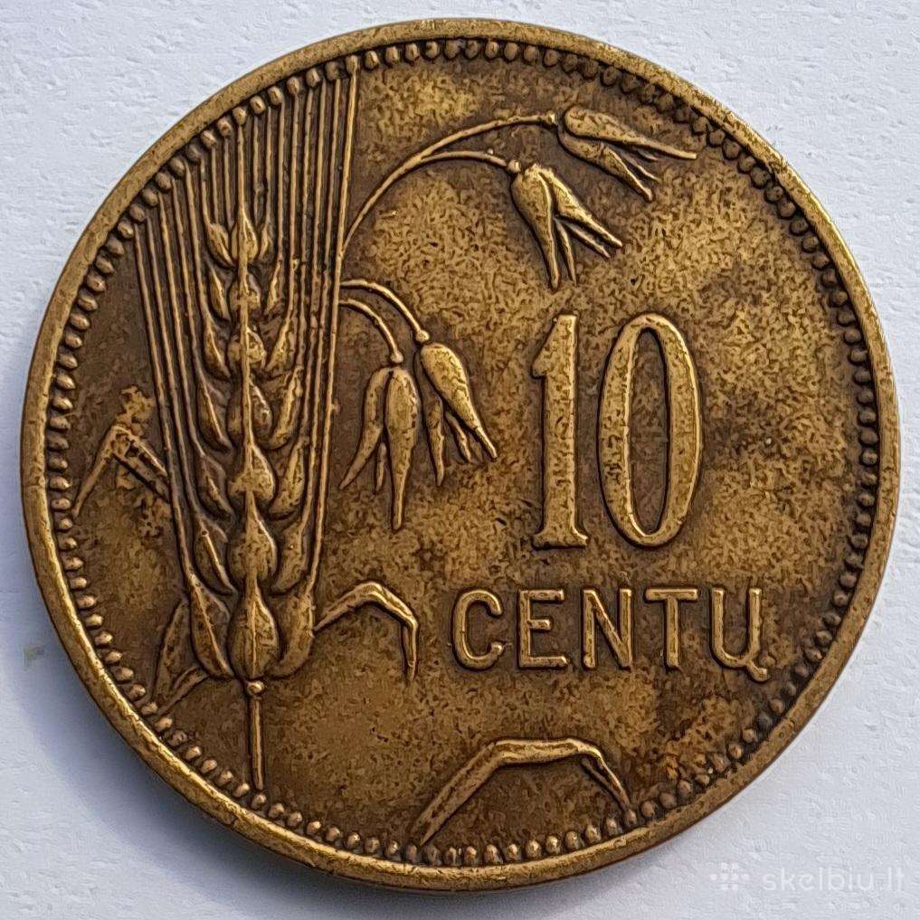 1925 Lietuva 10 centų