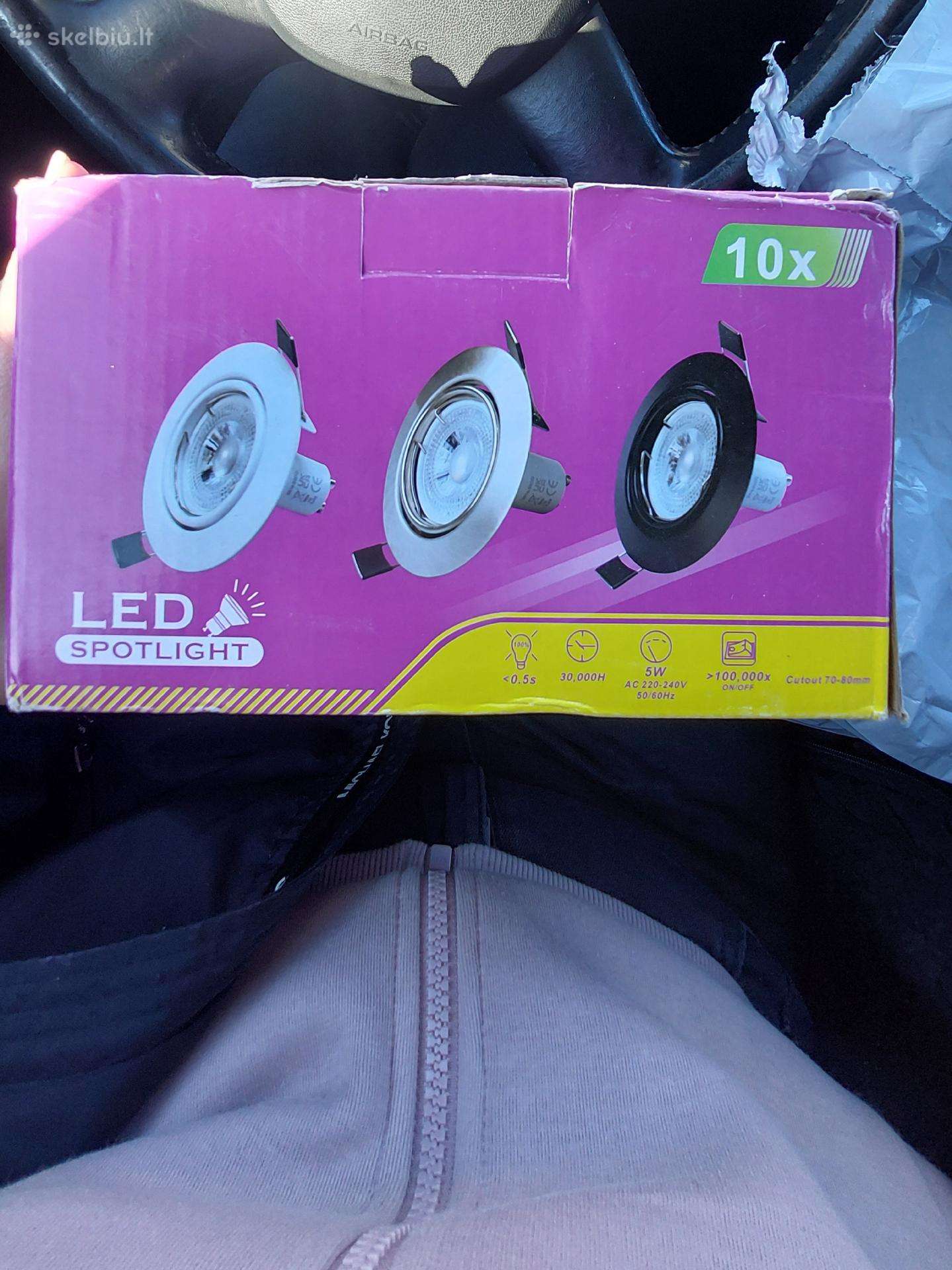 LED įleidžiamų šviestuvų komplektas