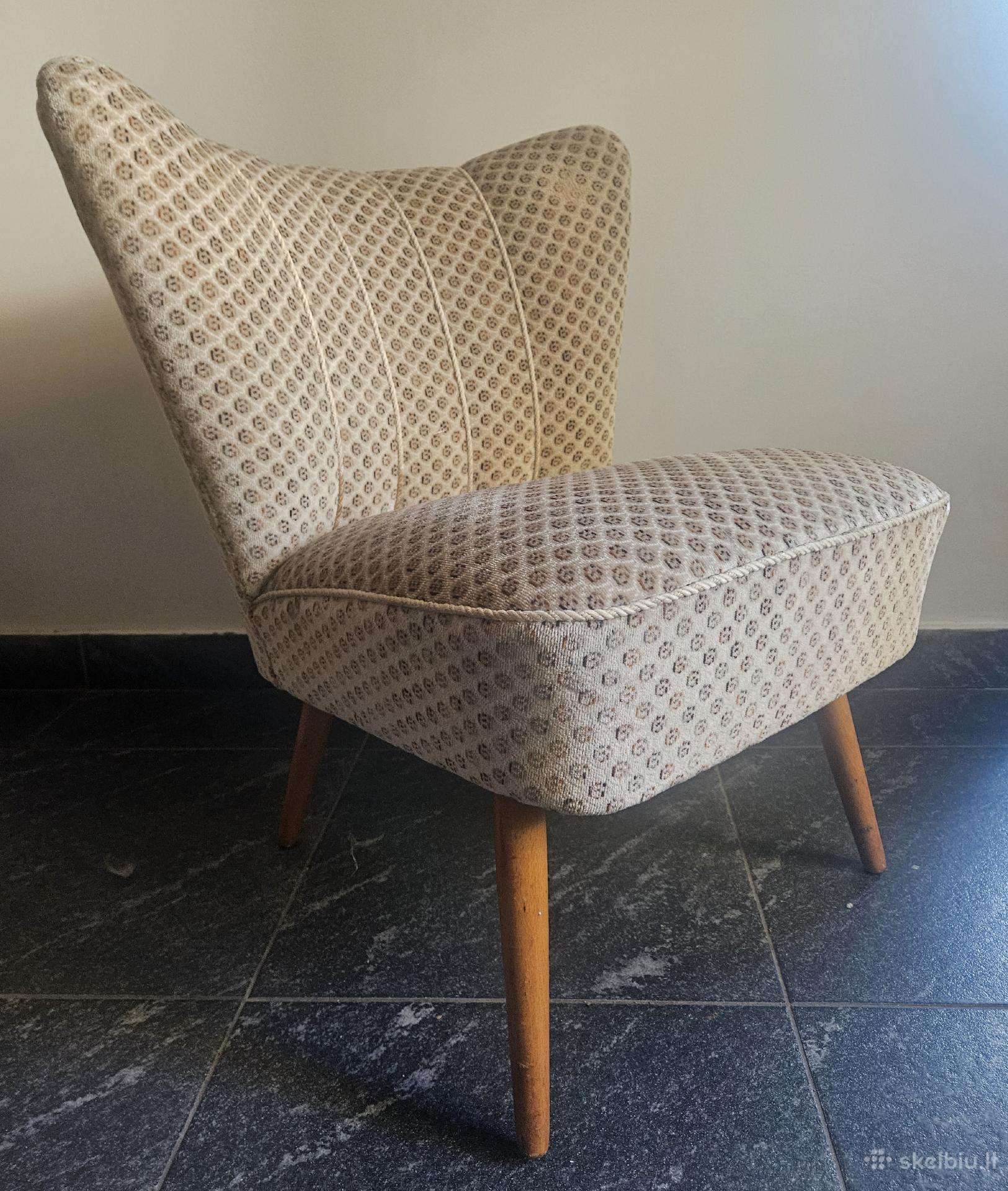 Senovinis fotelis foteliukas kede kreslas 1950 50s
