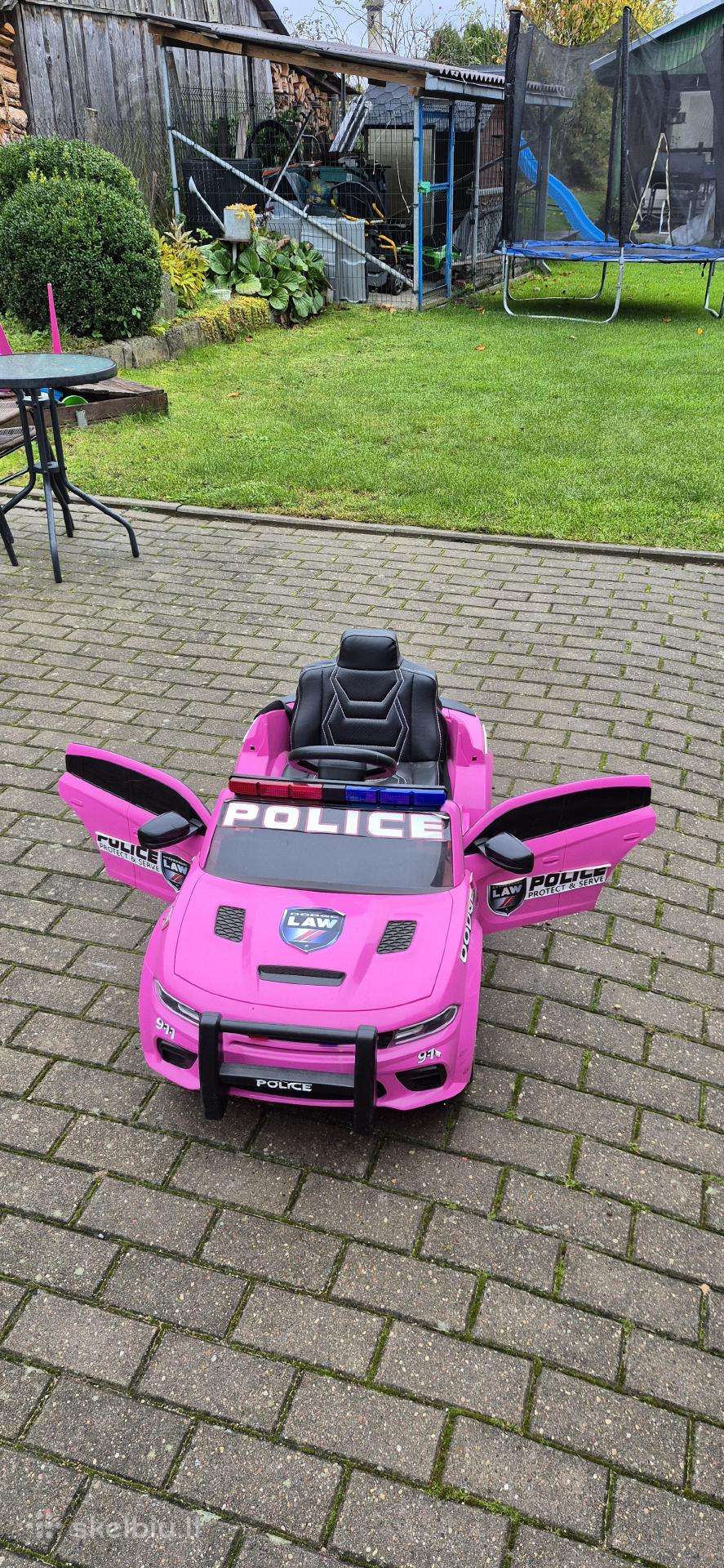 Ektromobilis Dodge Police 12v7ah Pink