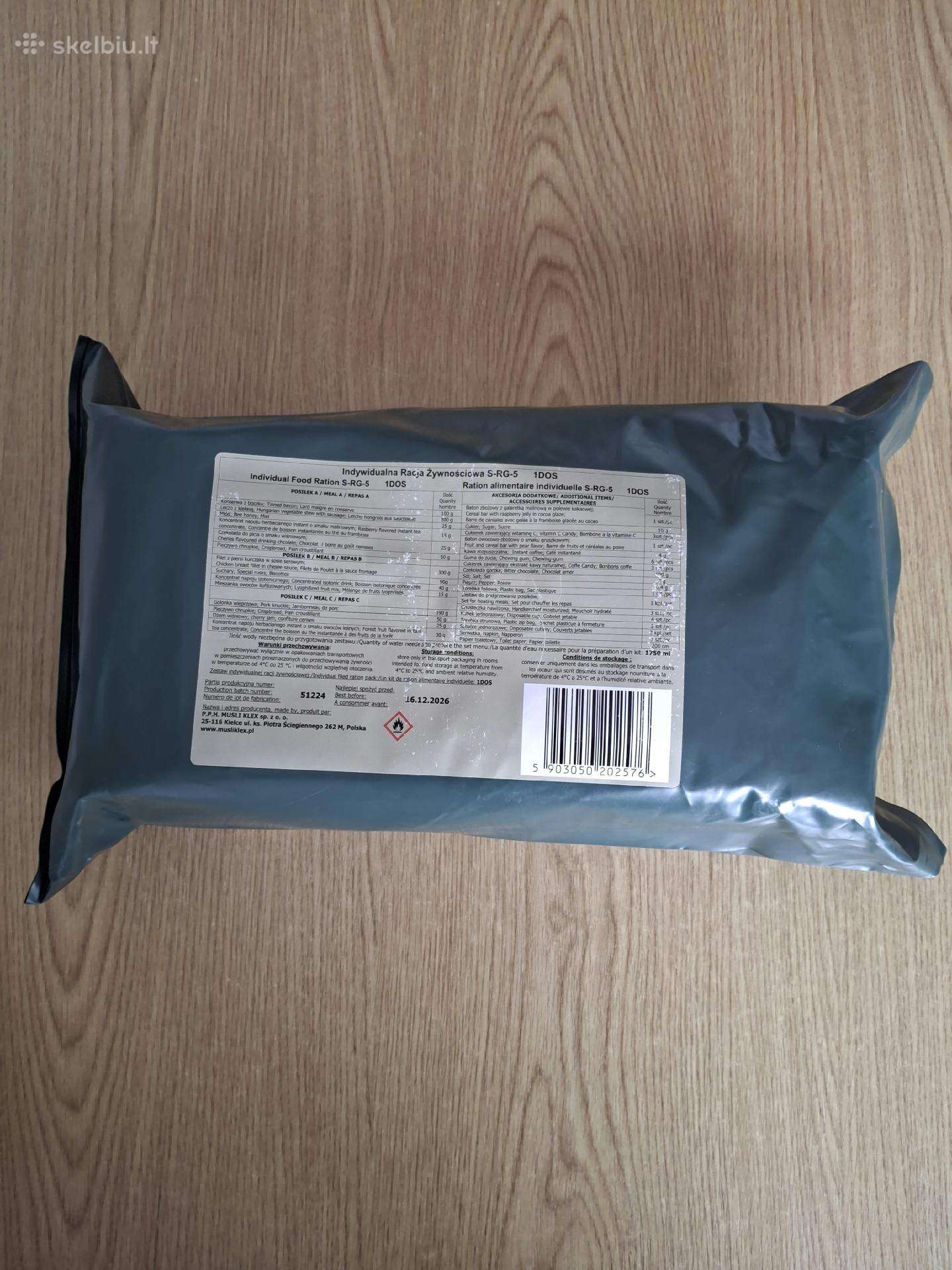 Lenkiskas 24h sausas davinys Mre