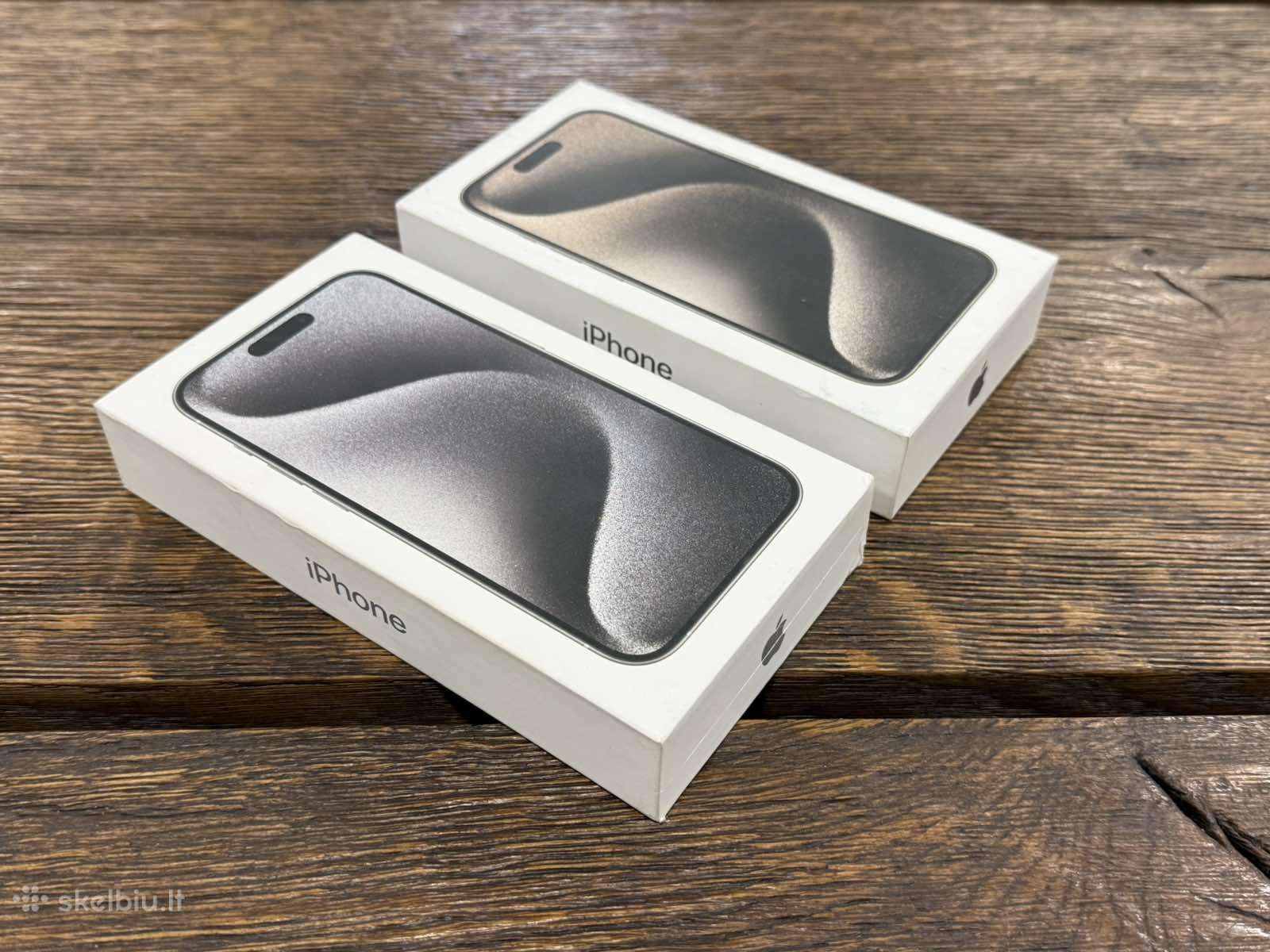 Nauji iPhone 15 Pro 128 GB Natural Silver Titanium