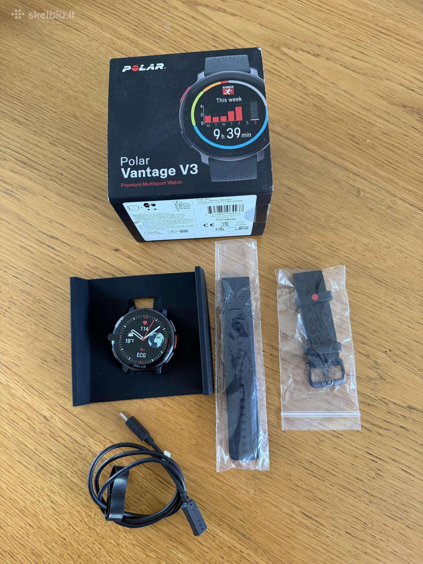 Polar Vantage V3 sportinis laikrodis.