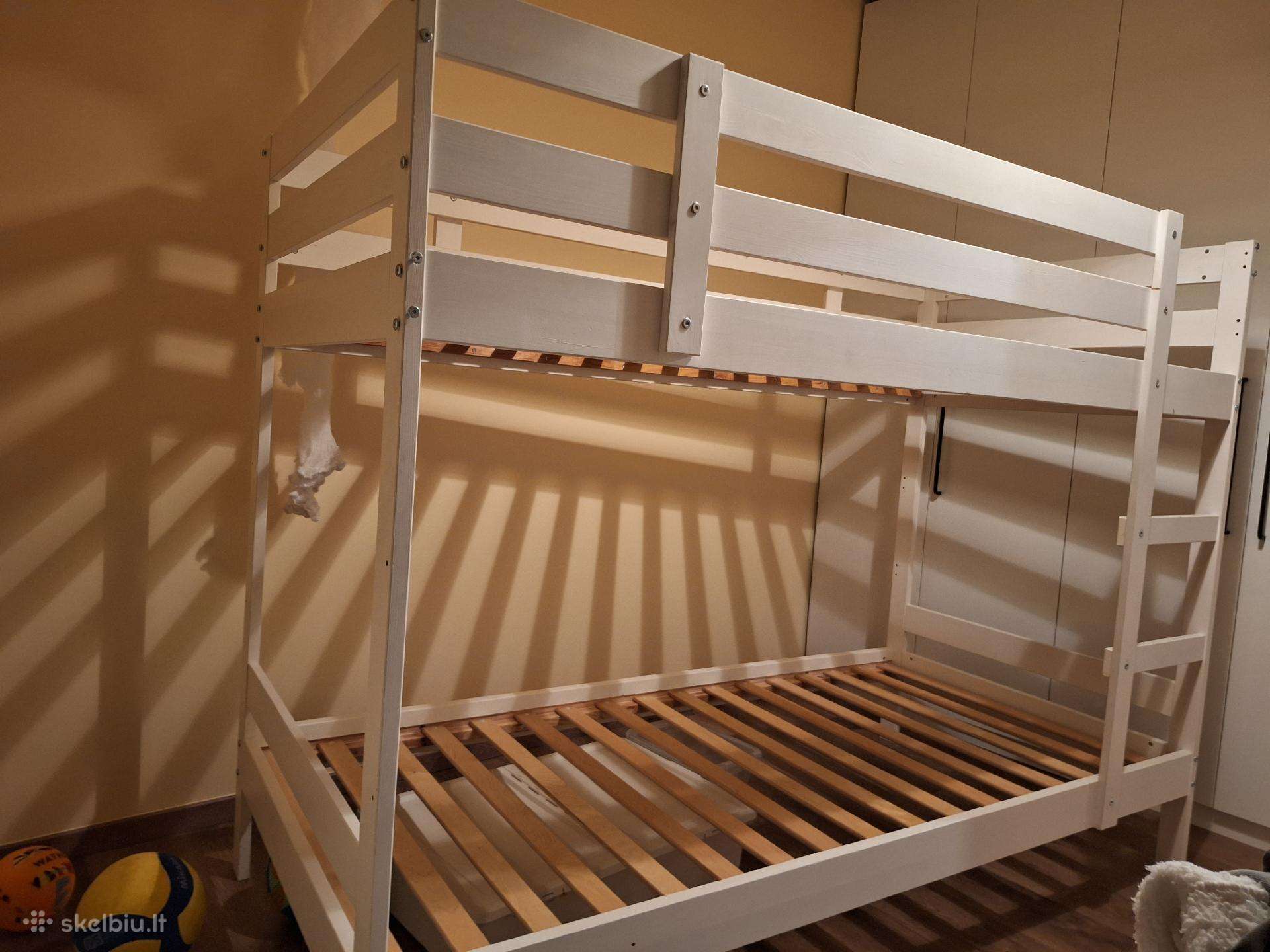 Dovanojama naudota vaikiška Ikea dviaukštė lova