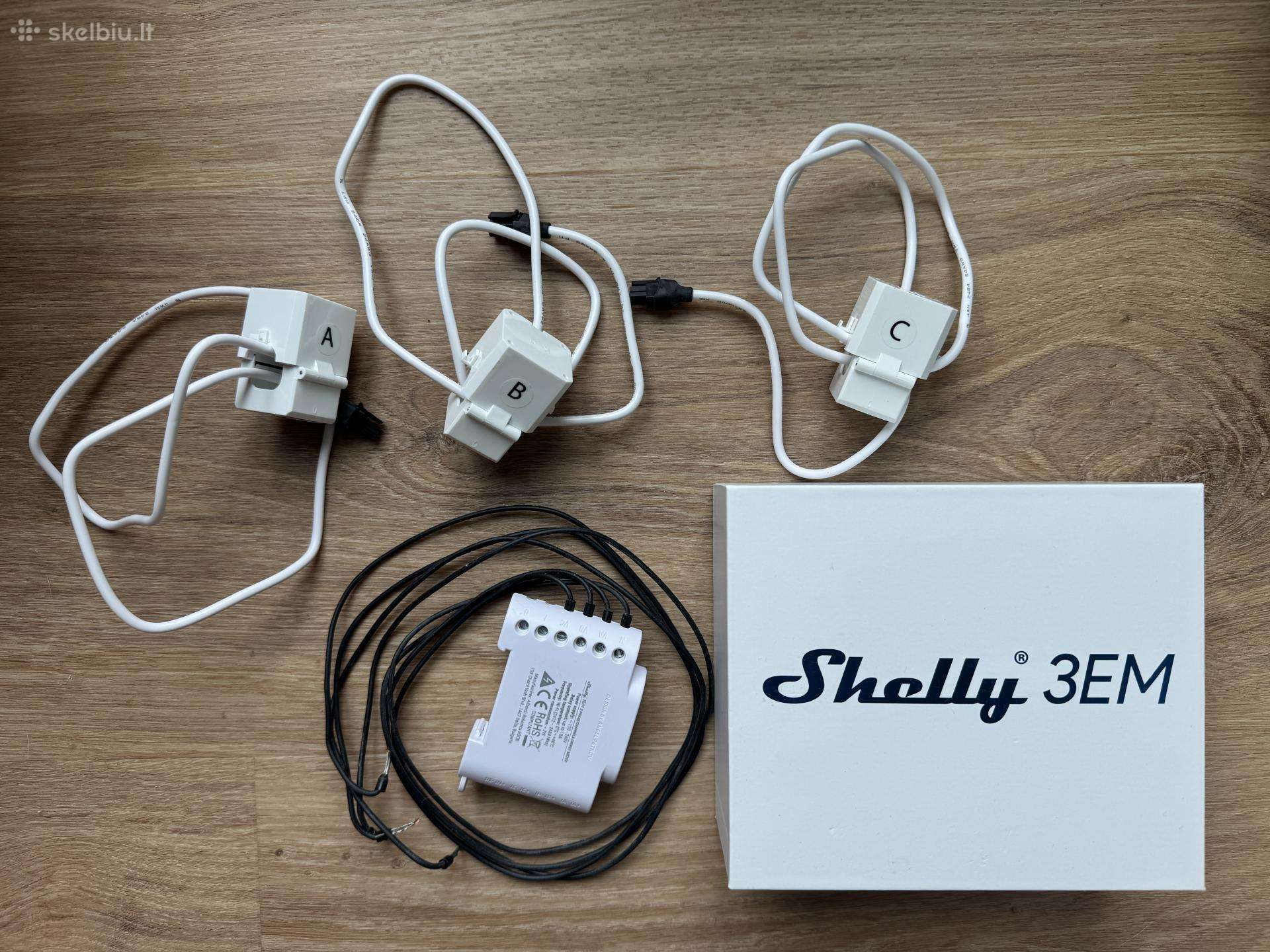“Shelly 3em“ energijos matuoklis su WiFi