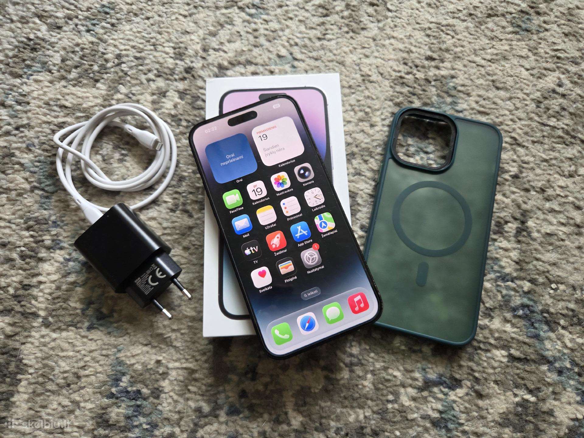 iPhone 14 Pro Max 128gb, viskas veikia, pilnu komp