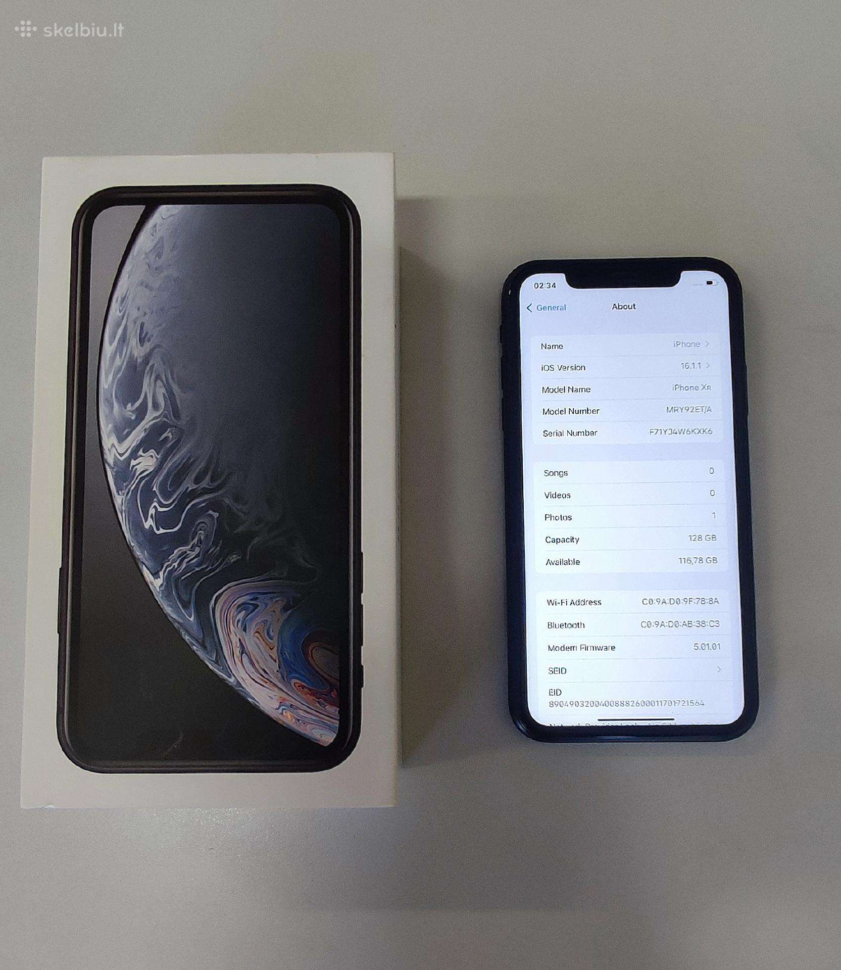 Parduodu iPhone Xr, 128gb