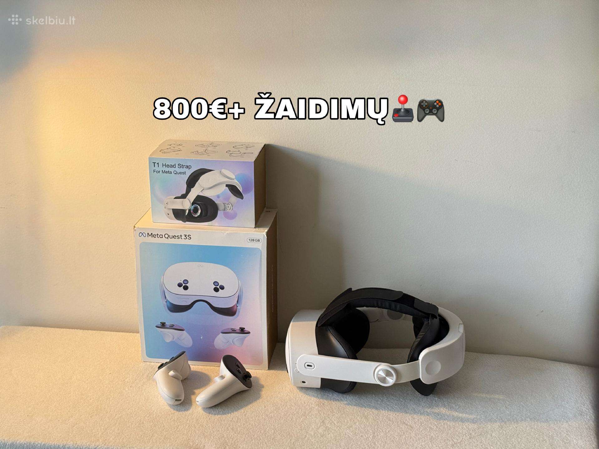 Meta Quest 3s 128gb Oculus Vr + Žaidimai!