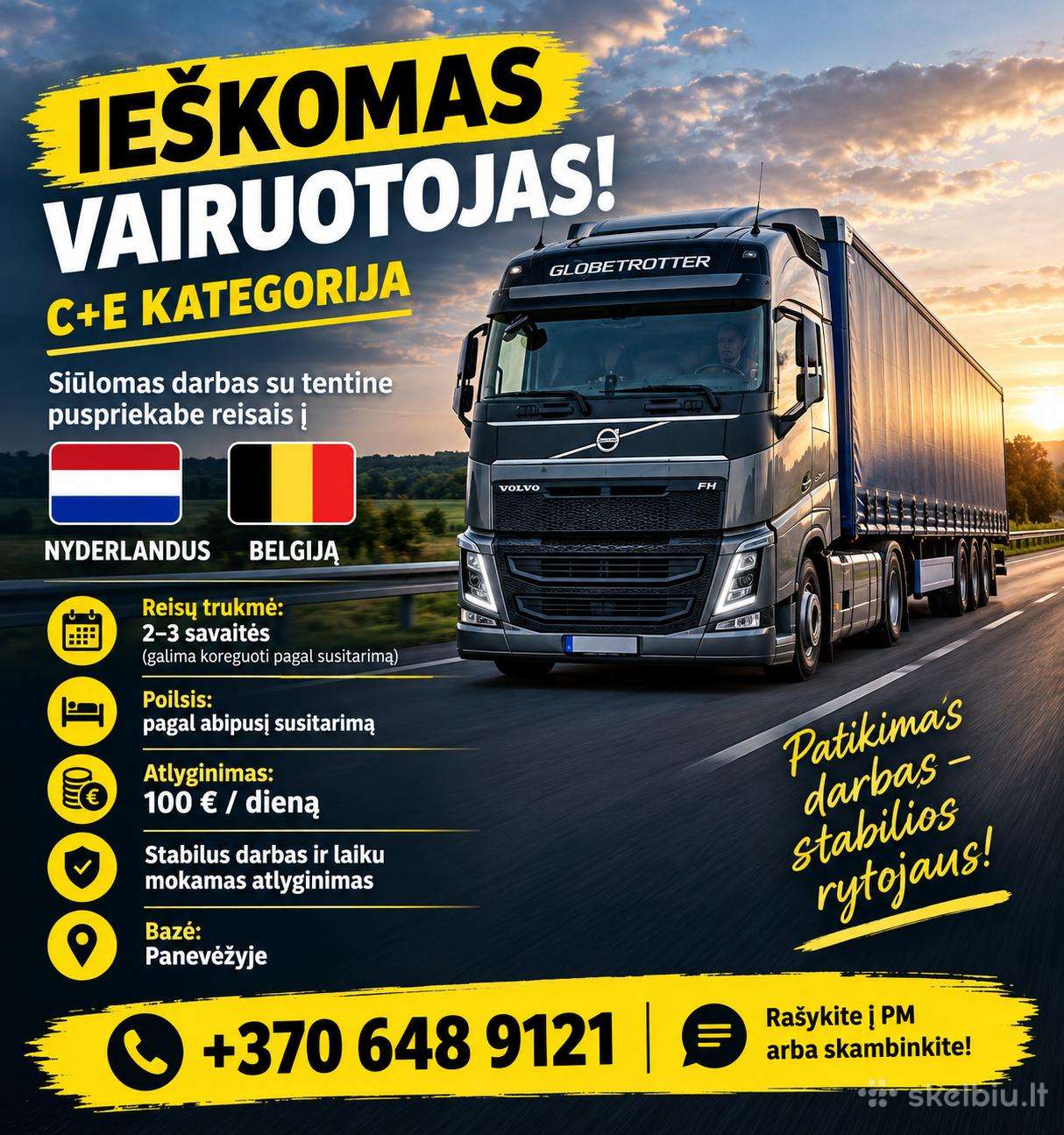Vairuotojas-ekspeditorius CE